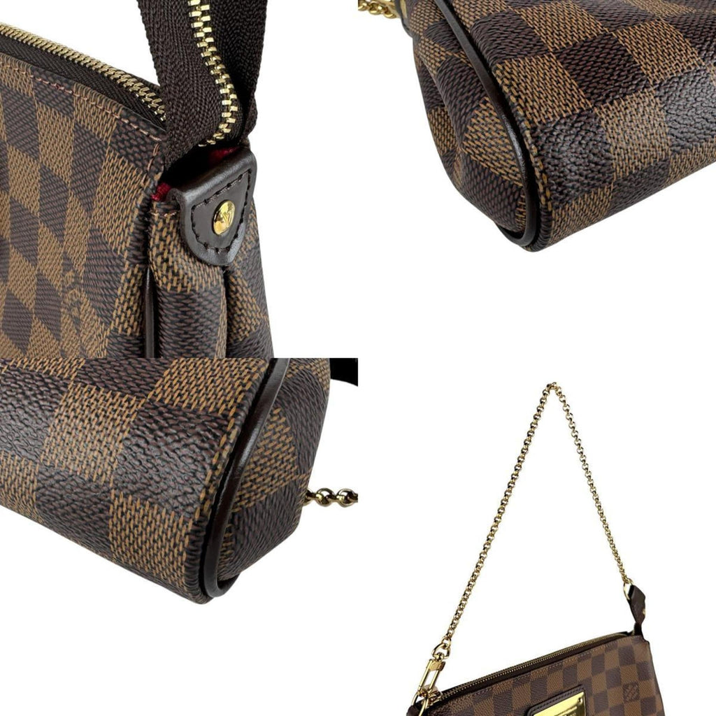 Louis Vuitton Damier Canvas Ebene Damier Canvas Shoulder Bag (Pre-Owned)