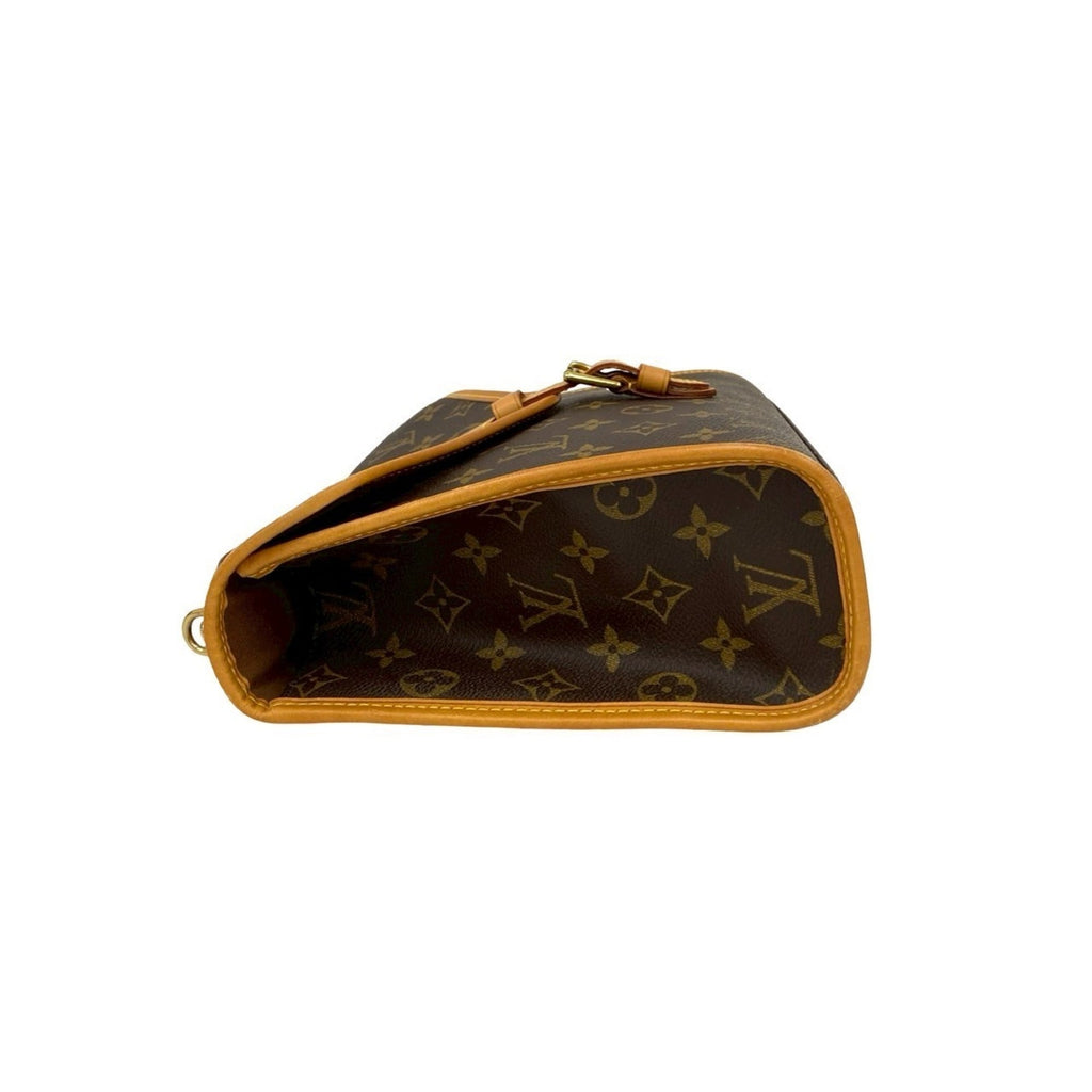 Louis Vuitton Brown Leather Pvc Handbag Shoulder Bag (Pre-Owned)