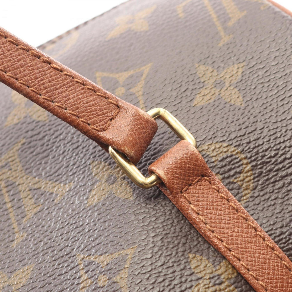 Louis Vuitton Brown Monogram Coated Canvas Leather Handbag (Pre-Owned)
