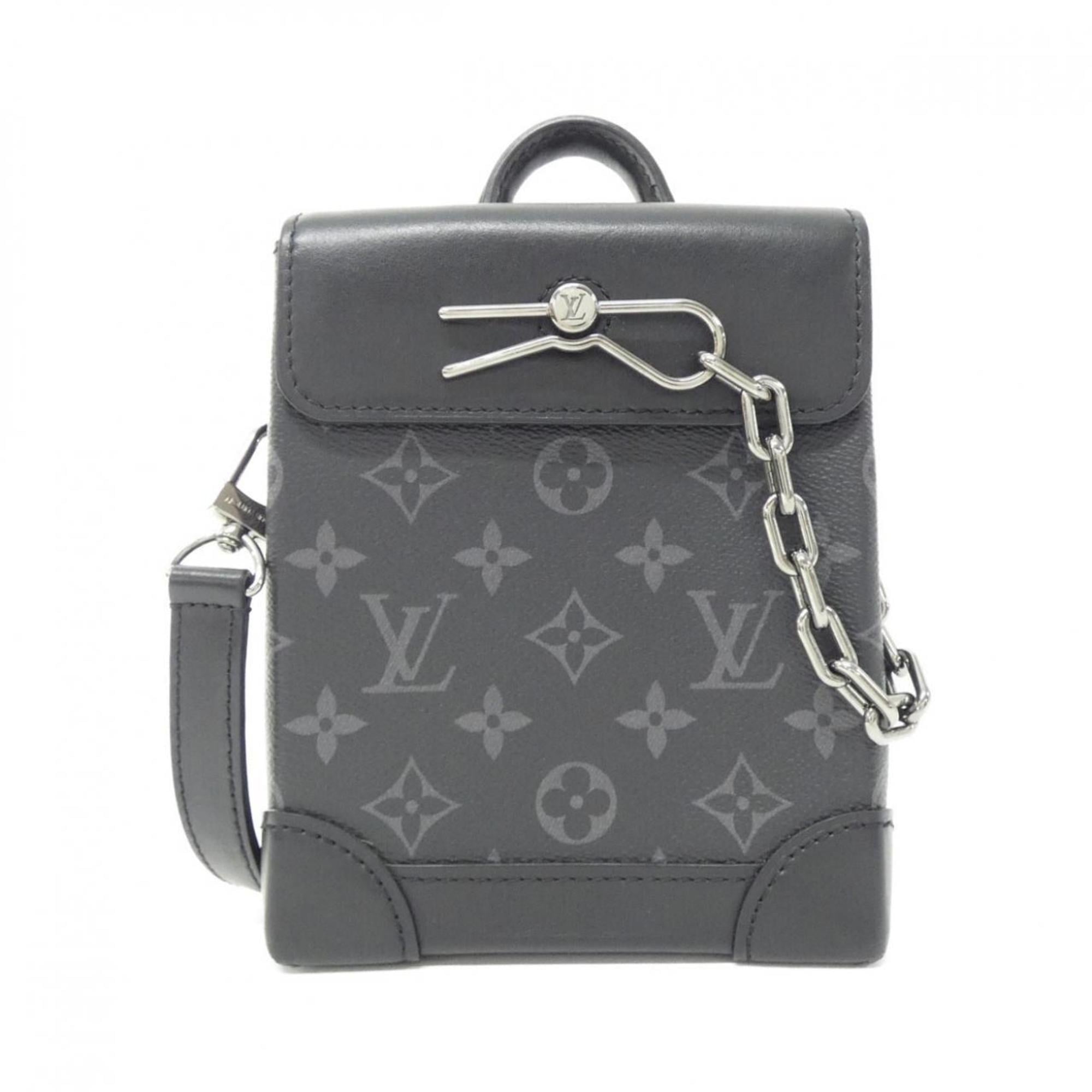 Louis Vuitton Black Coated Canvas Shoulder Bag (Pre-Owned)