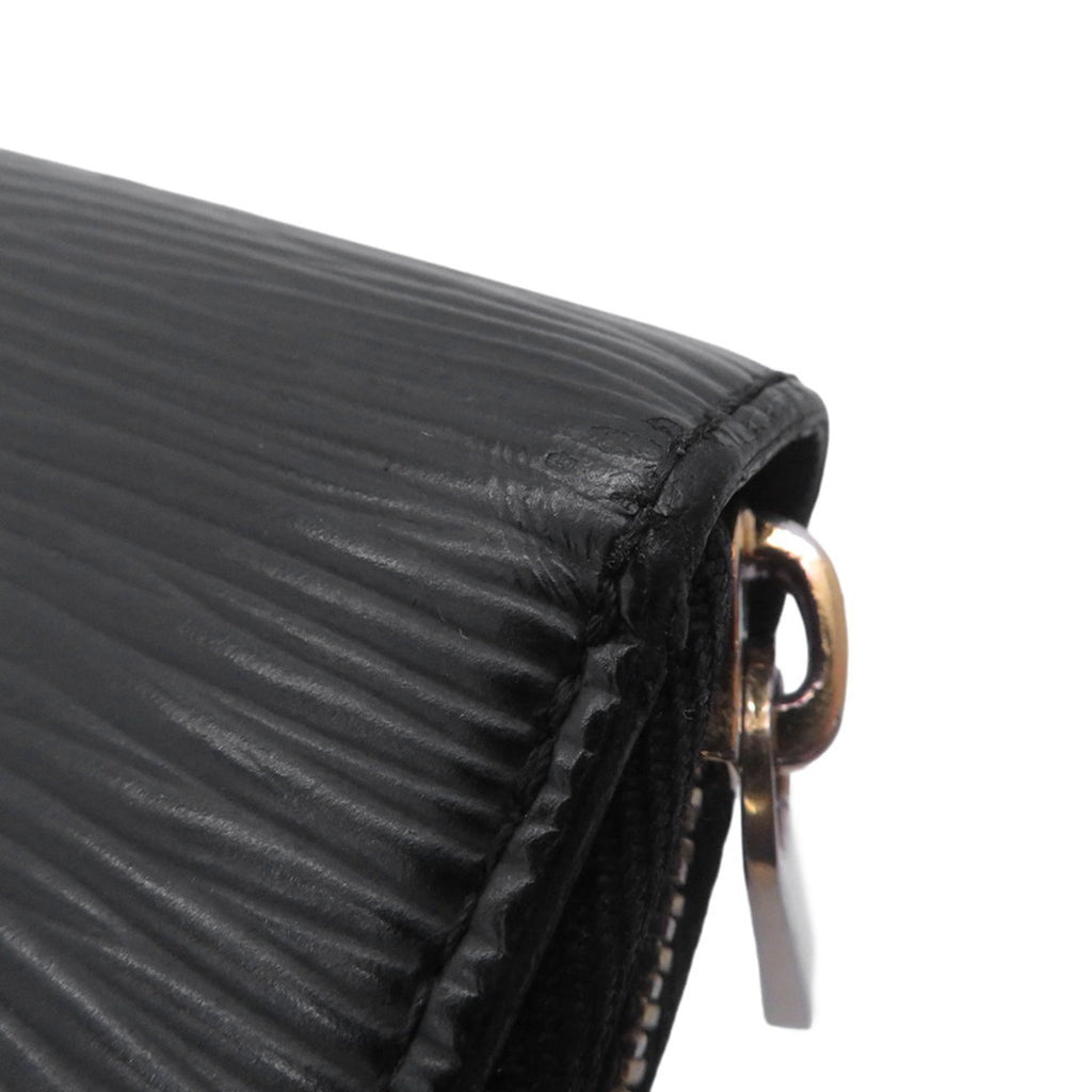 Louis Vuitton Black Noir Epi Leather Long Wallet (Bi-Fold) (Pre-Owned)