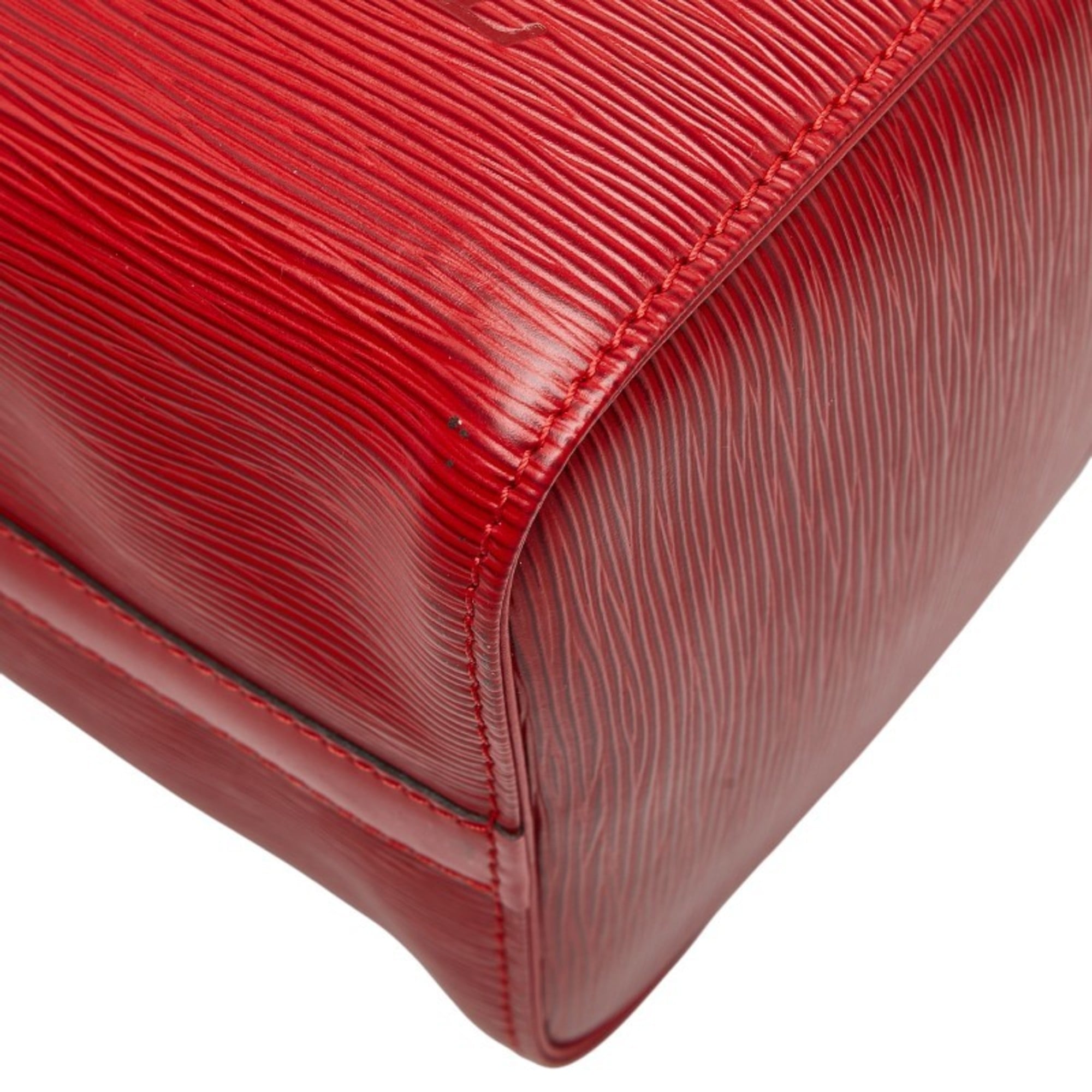 Louis Vuitton Castilian Red Leather Boston Bag Handbag (Pre-Owned)