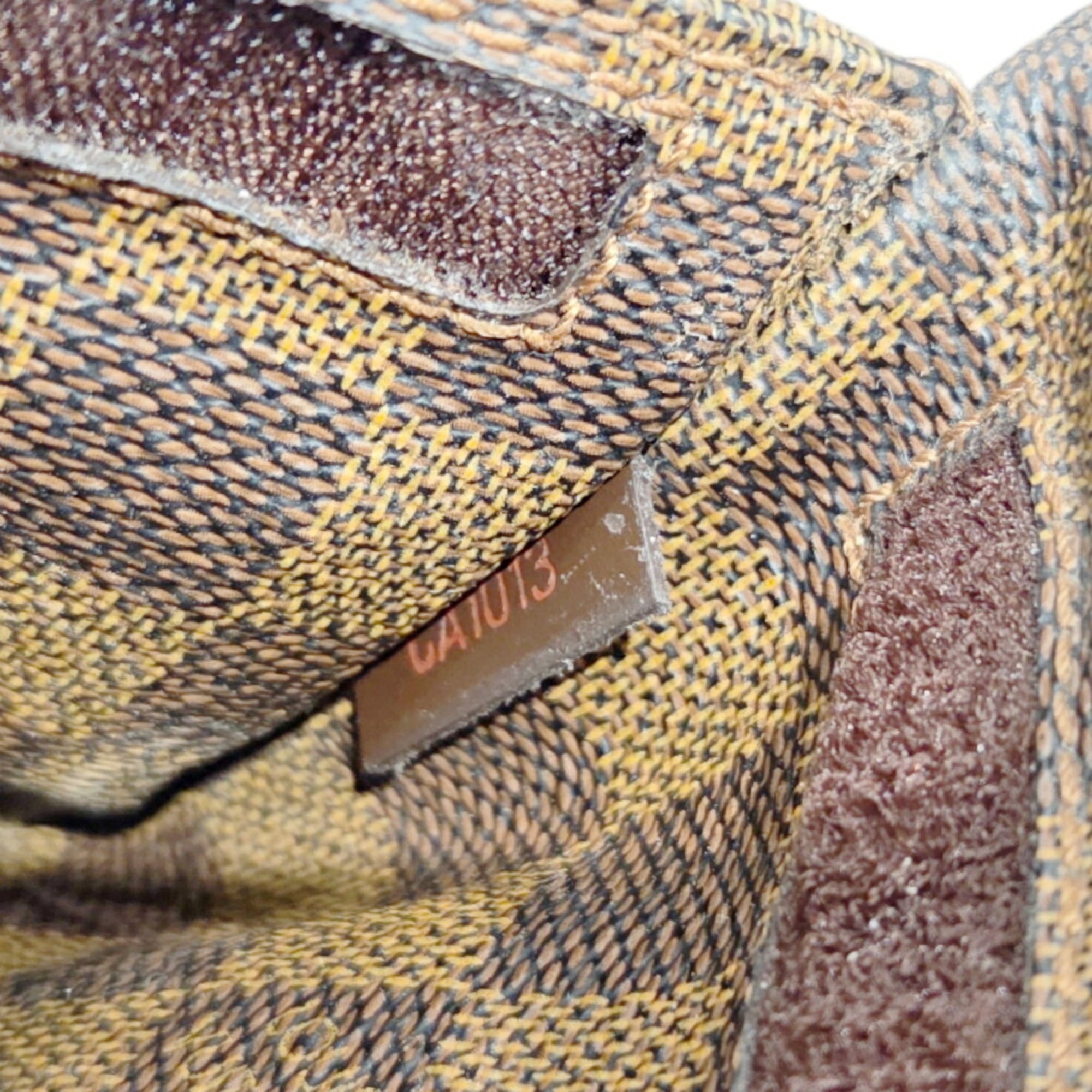 Louis Vuitton Brown Damier Canvas Shoulder Bag Sling Bag (Pre-Owned)