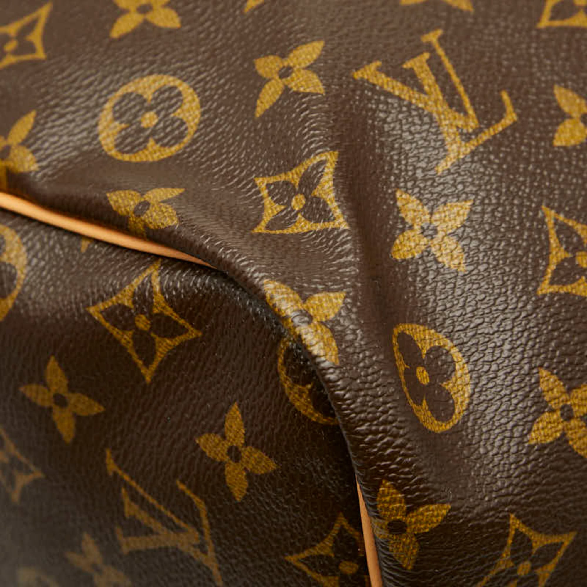 Louis Vuitton Brown Pvc Leather Boston Bag Shoulder Bag (Pre-Owned)