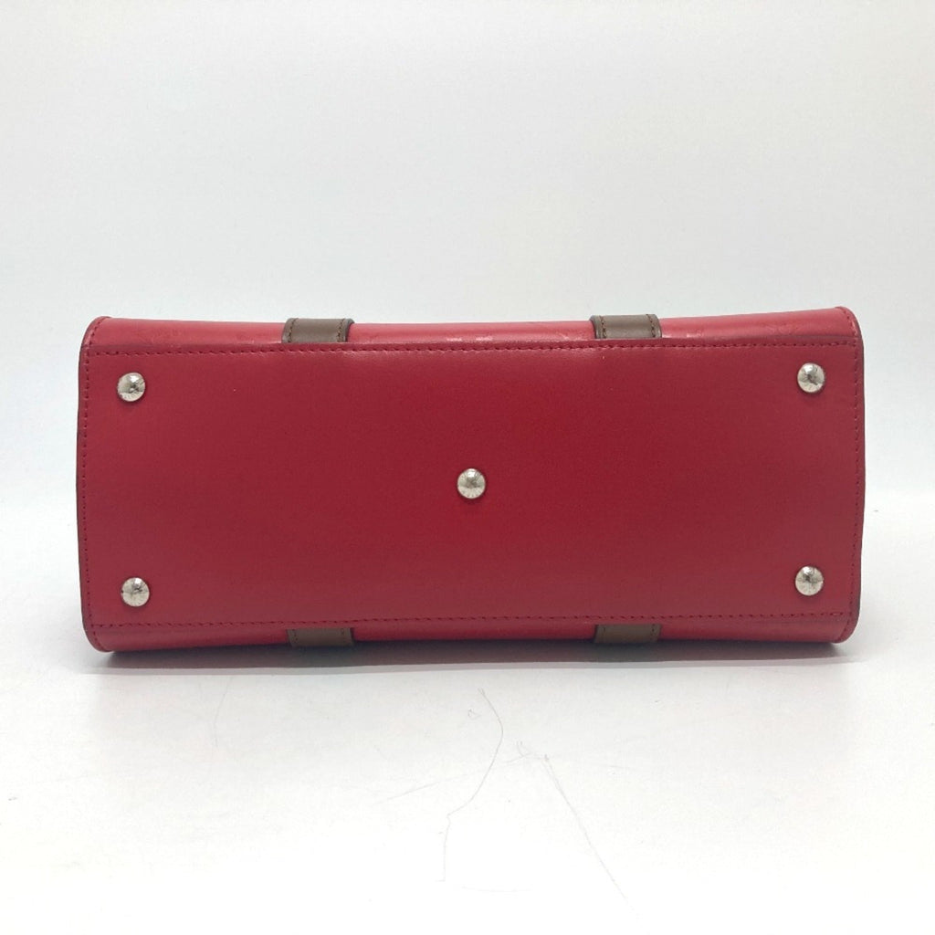 Louis Vuitton Red Color Leather Tote Bag (Pre-Owned)
