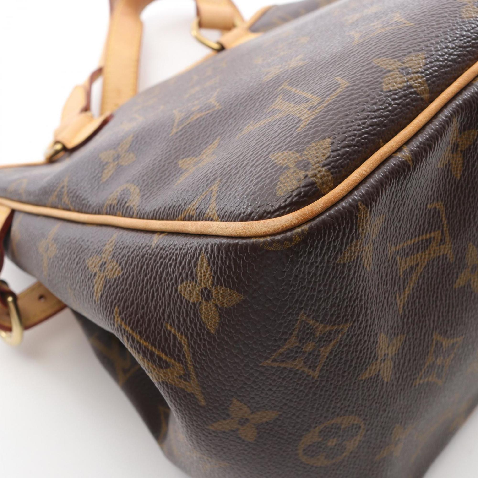 Louis Vuitton Brown Coated Canvas Pvc Leather Handbag (Pre-Owned)