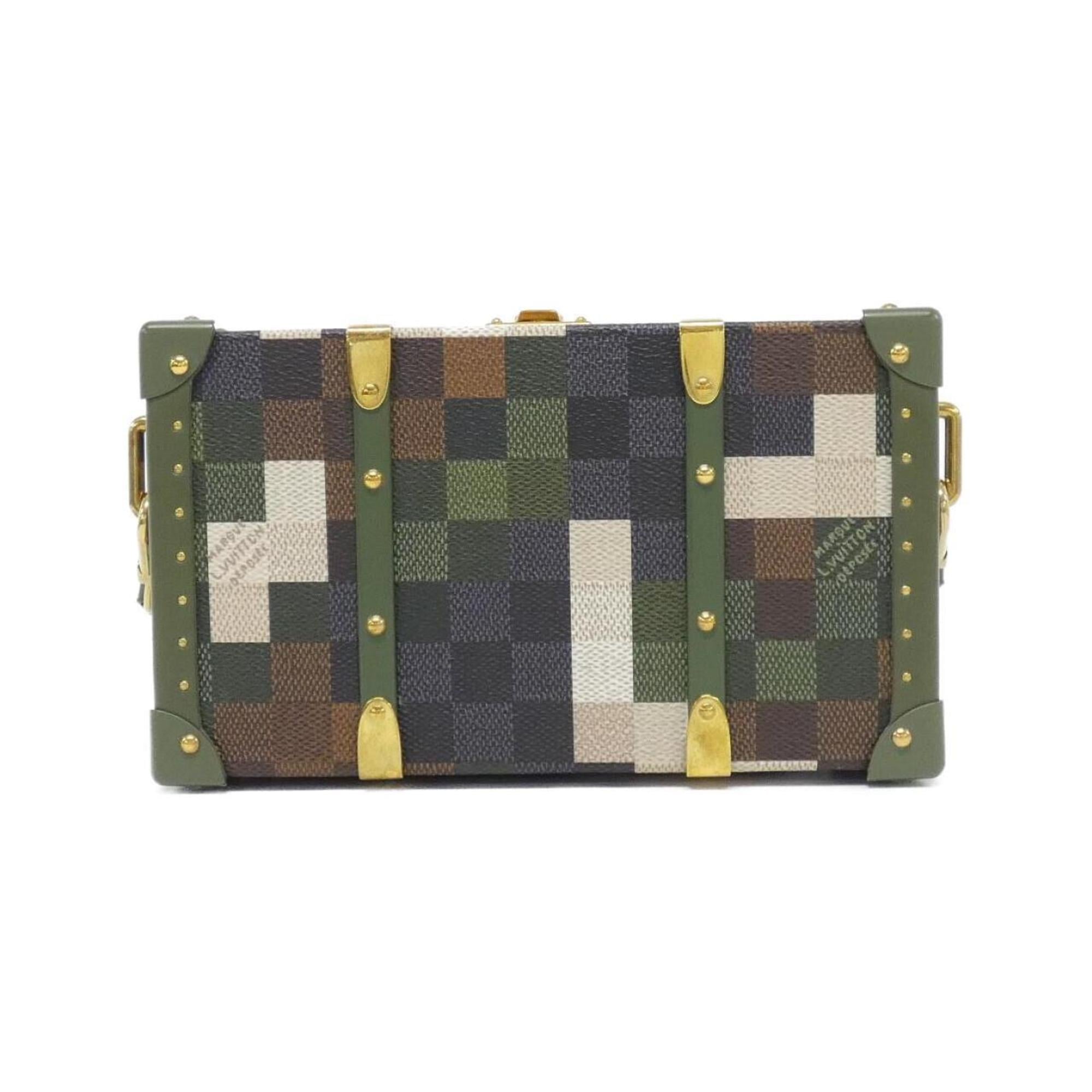 Louis Vuitton Vert Coated Canvas Shoulder Bag (Pre-Owned)
