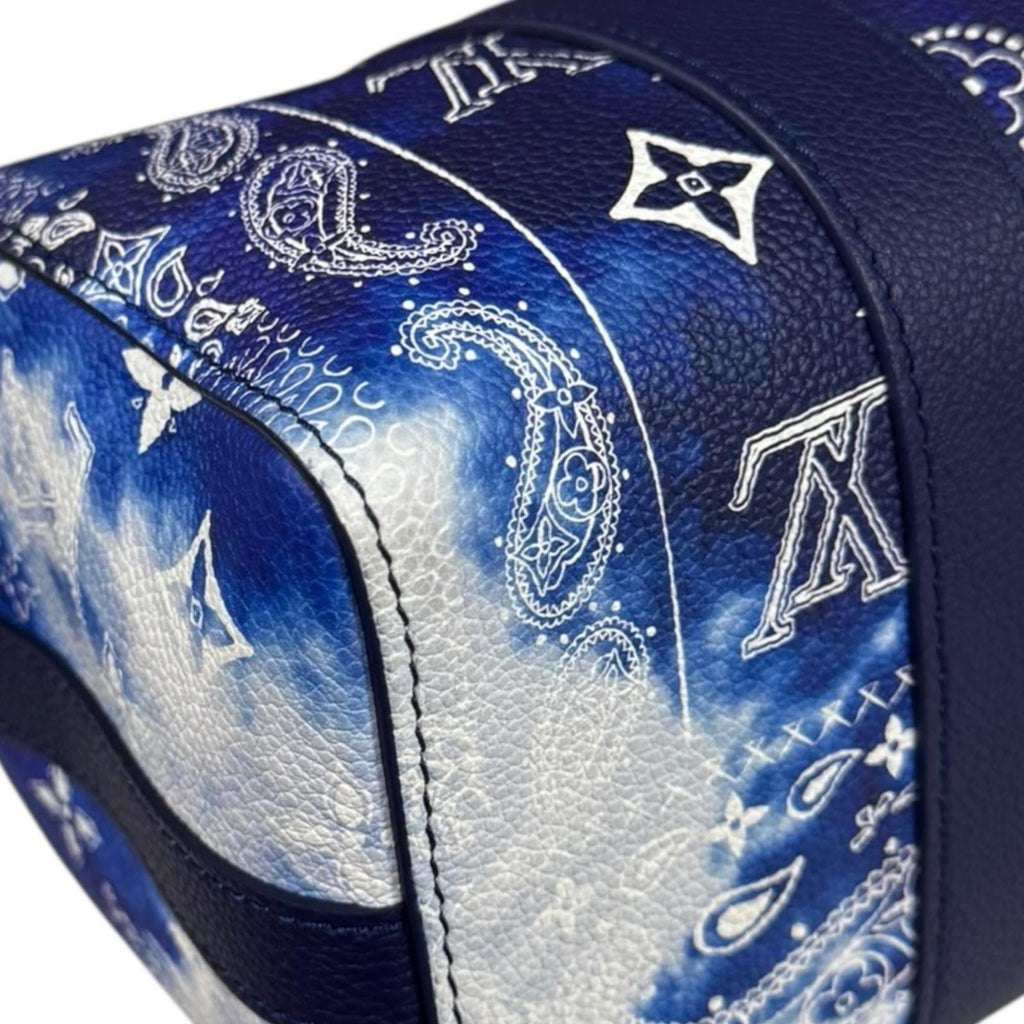 Louis Vuitton Blue White Monogram Shoulder Bag (Pre-Owned)