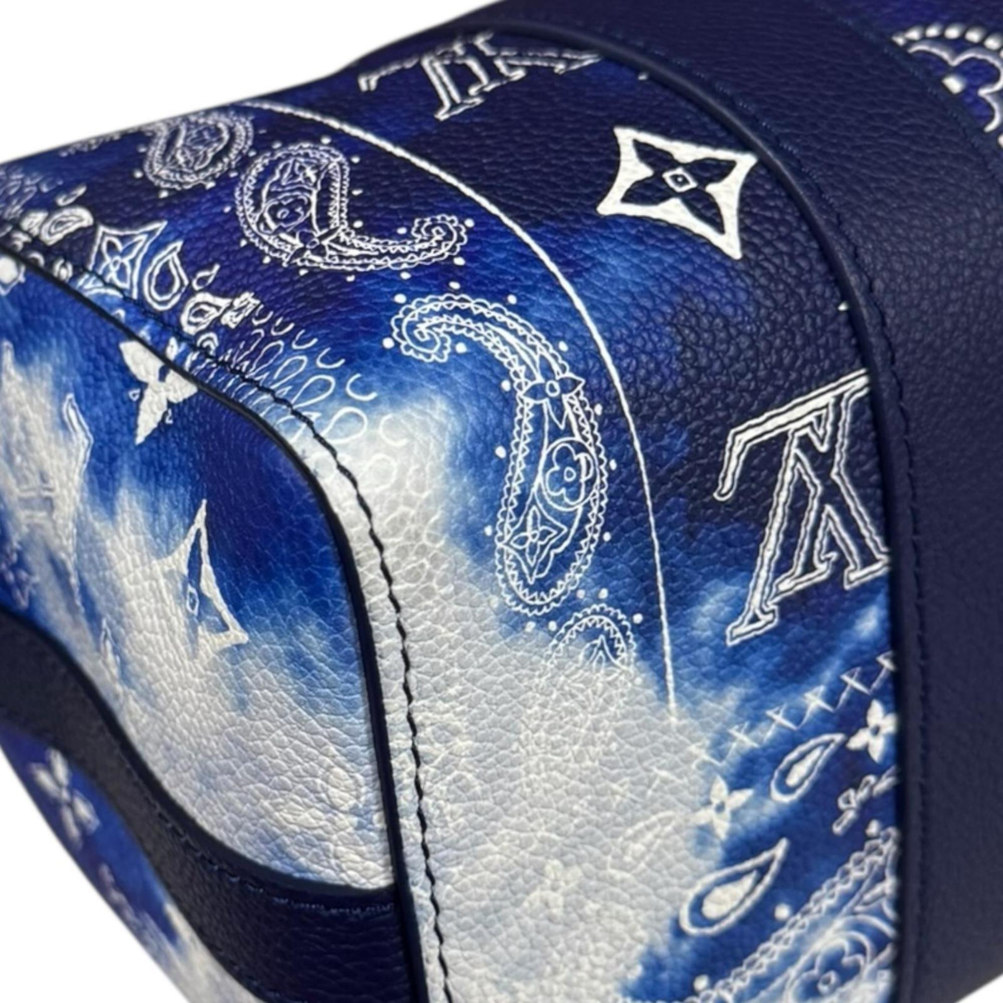 Louis Vuitton Blue White Monogram Shoulder Bag (Pre-Owned)
