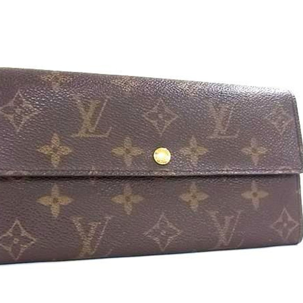 Louis Vuitton Monogram Brown Pvc Leather Long Wallet (Bi-Fold) (Pre-Owned)