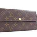 Louis Vuitton Monogram Brown Pvc Leather Long Wallet (Bi-Fold) (Pre-Owned)
