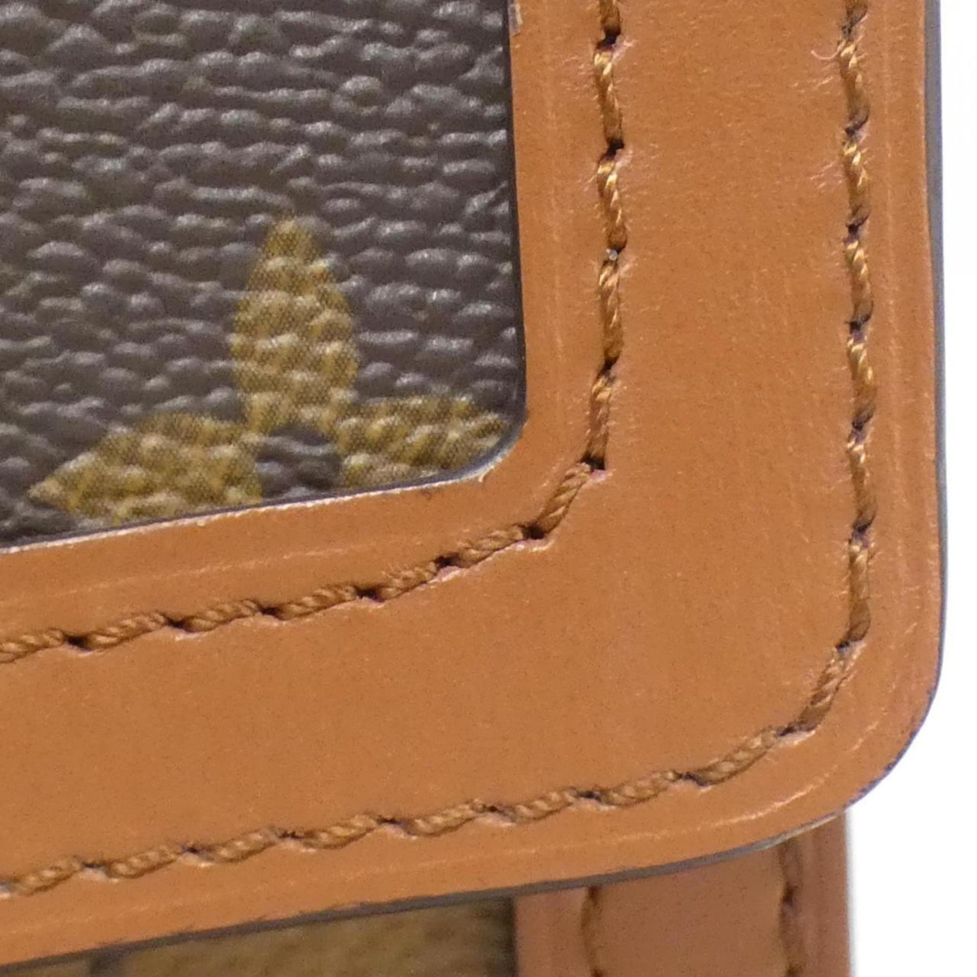 Louis Vuitton Brown Coated Canvas Shoulder Bag (Pre-Owned)