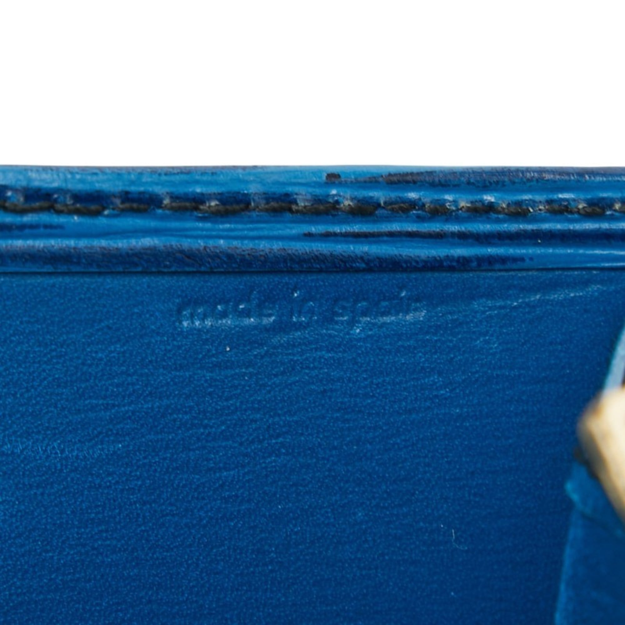 Louis Vuitton Epi Toledo Blue Leather Long Wallet (Bi-Fold) (Pre-Owned)