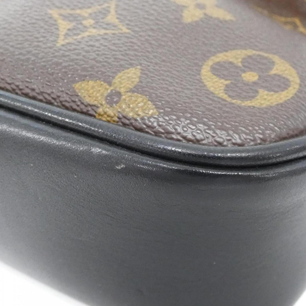 Louis Vuitton Marron Coated Canvas Shoulder Bag (Pre-Owned)