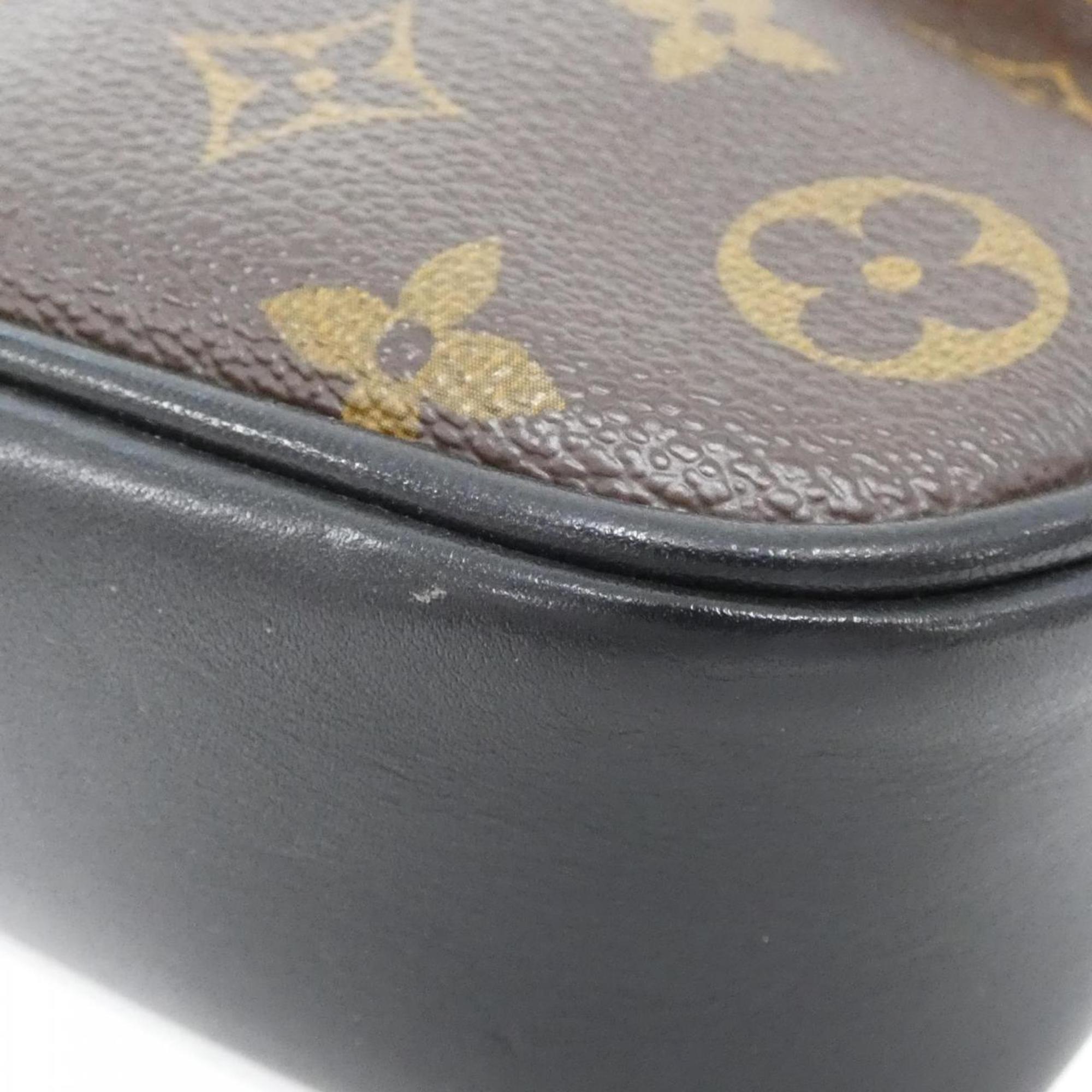 Louis Vuitton Marron Coated Canvas Shoulder Bag (Pre-Owned)
