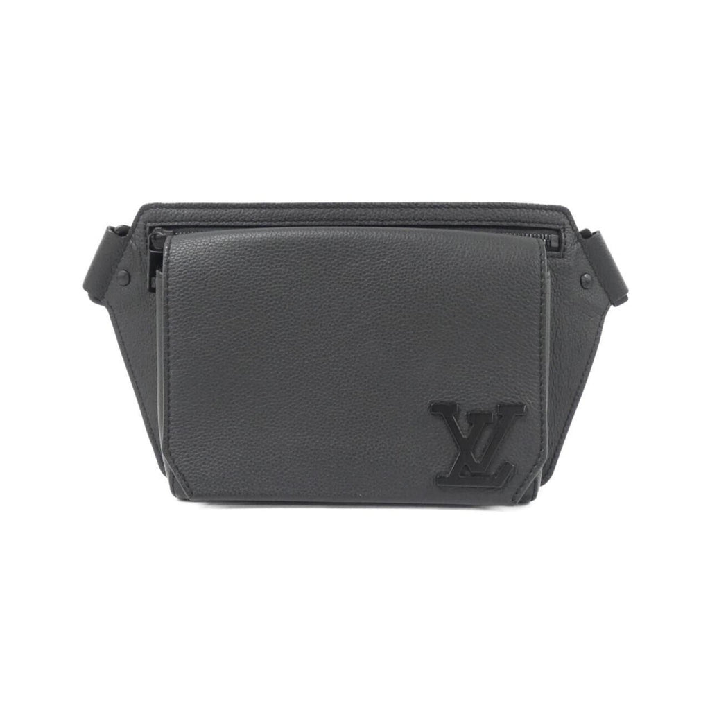 Louis Vuitton Black Leather Shoulder Bag (Pre-Owned)