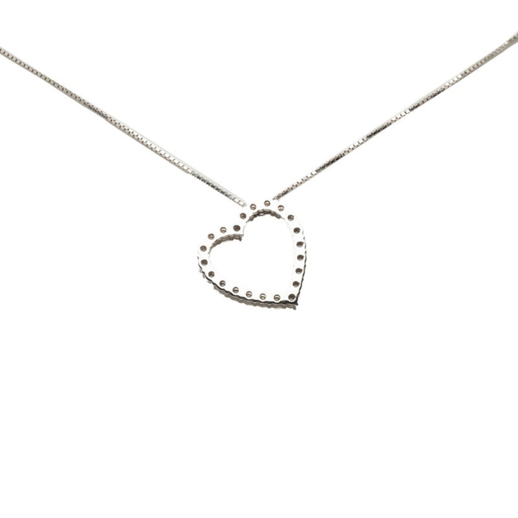Pendant Necklace 18K White Gold with Diamond