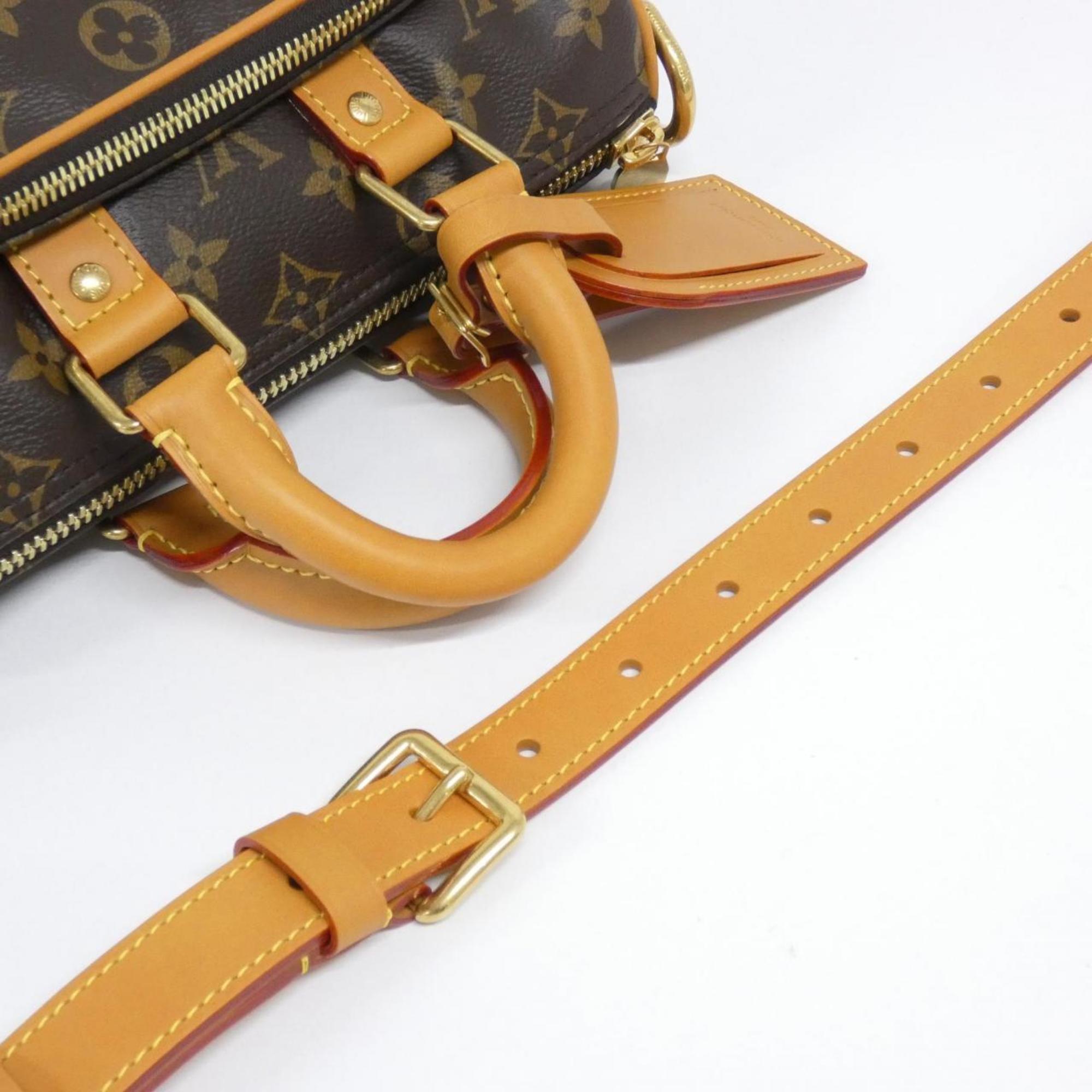Louis Vuitton Marron Coated Canvas Boston Bag (Pre-Owned)