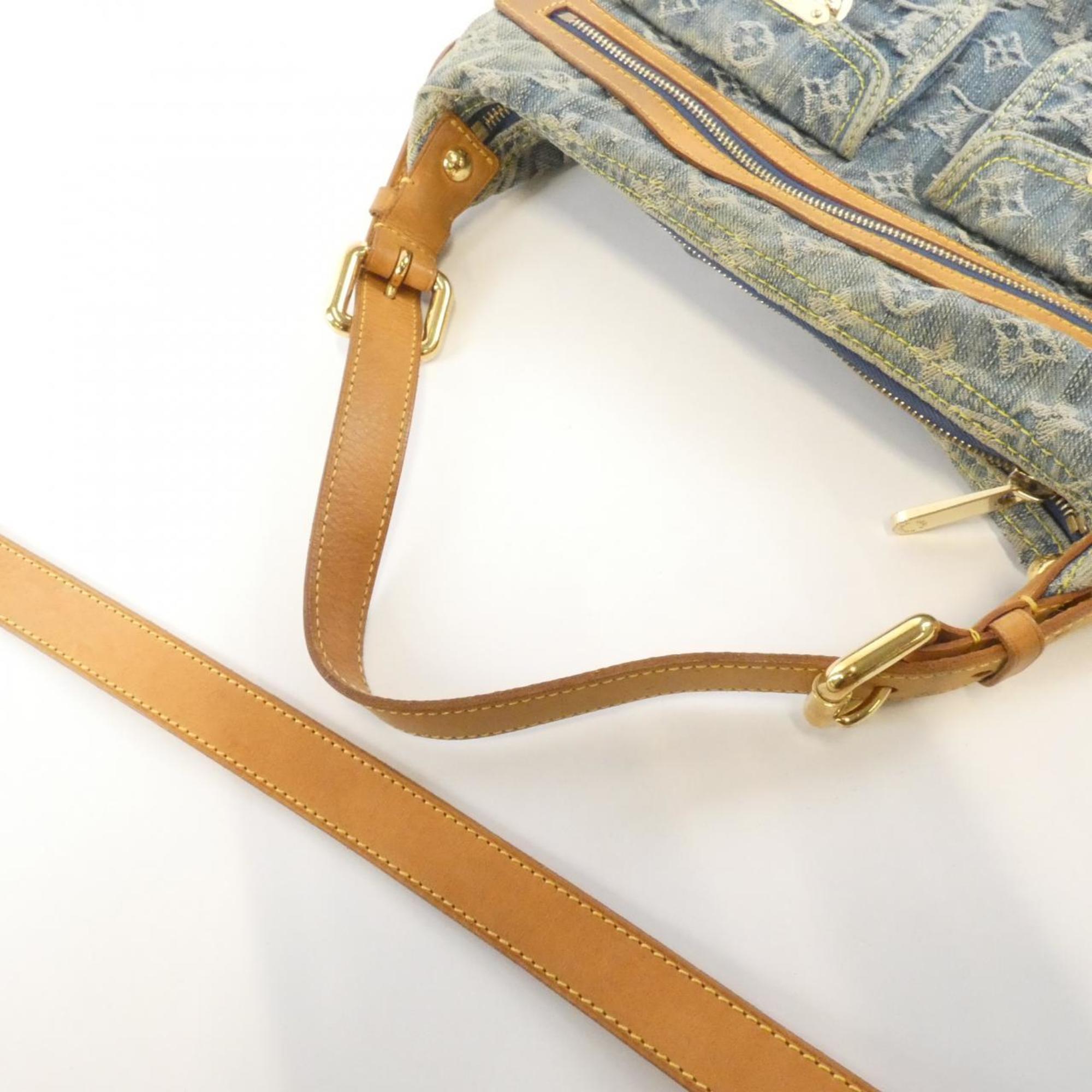 Louis Vuitton Blue Denim Canvas Shoulder Bag (Pre-Owned)
