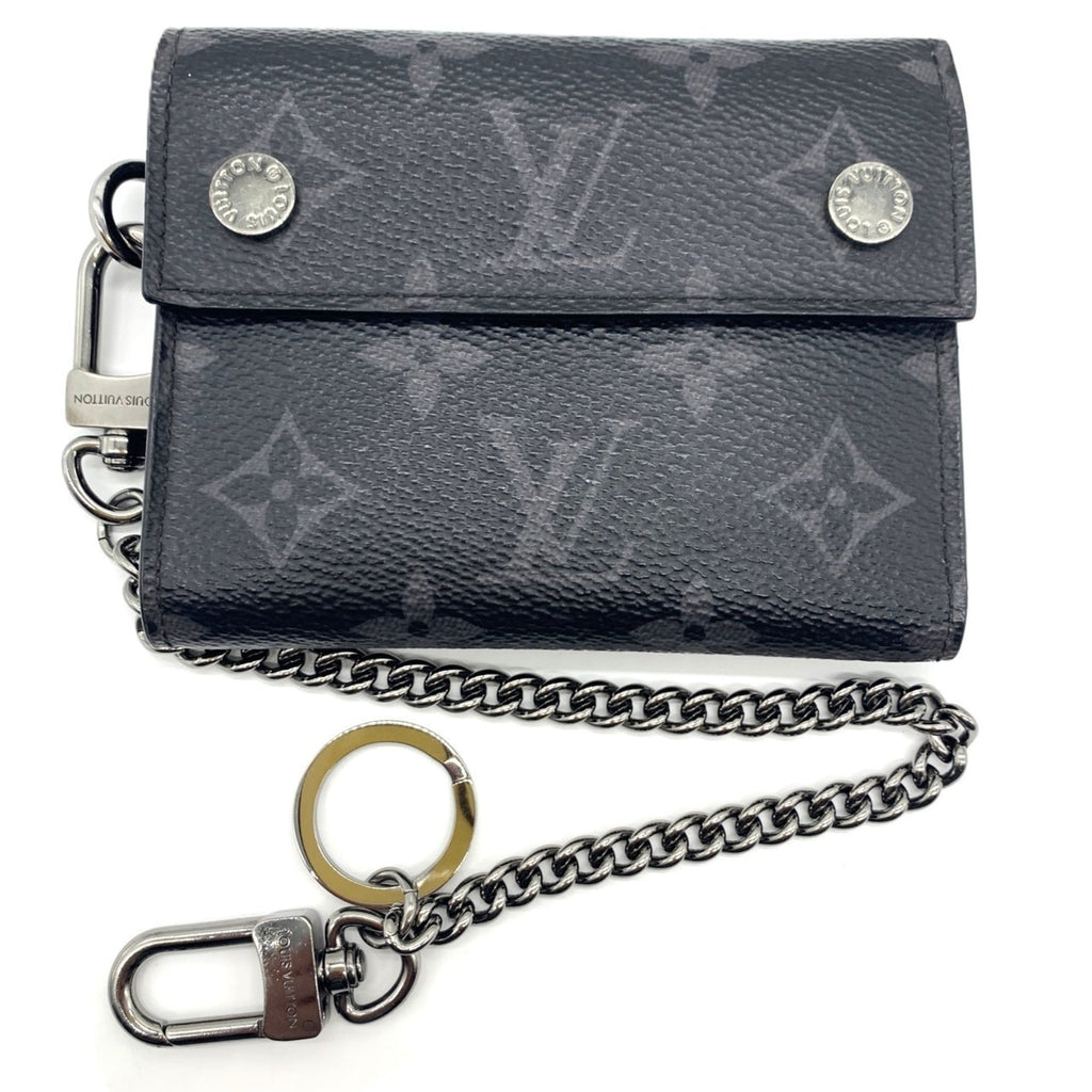 Louis Vuitton Monogram Eclipse Monogram Eclipse Monogram Eclipse Wallet (Tri-Fold) (Pre-Owned)