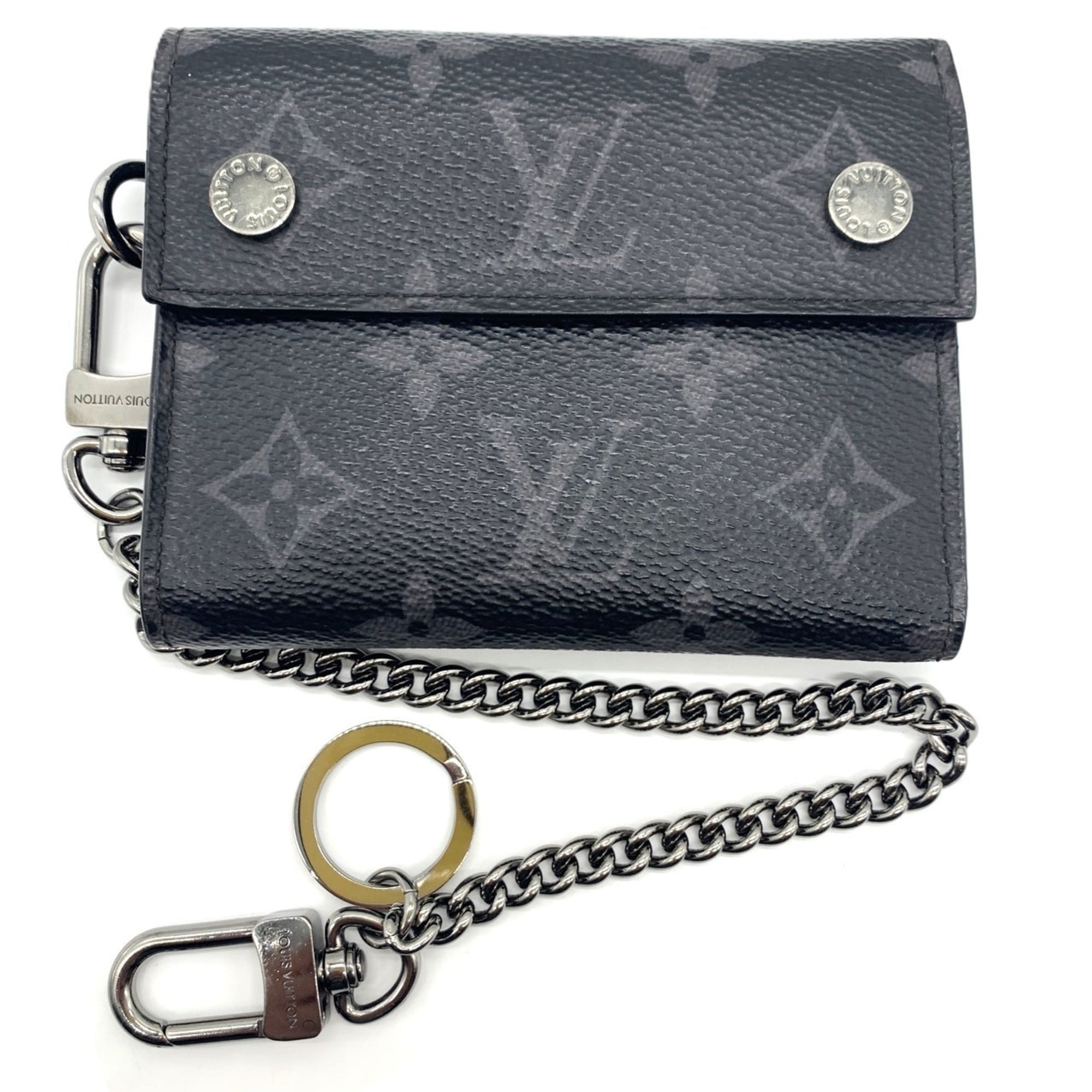 Louis Vuitton Monogram Eclipse Monogram Eclipse Monogram Eclipse Wallet (Tri-Fold) (Pre-Owned)