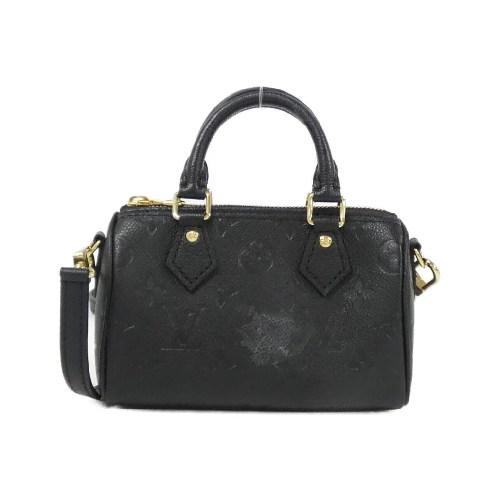 Louis Vuitton Black Leather Handbag (Pre-Owned)