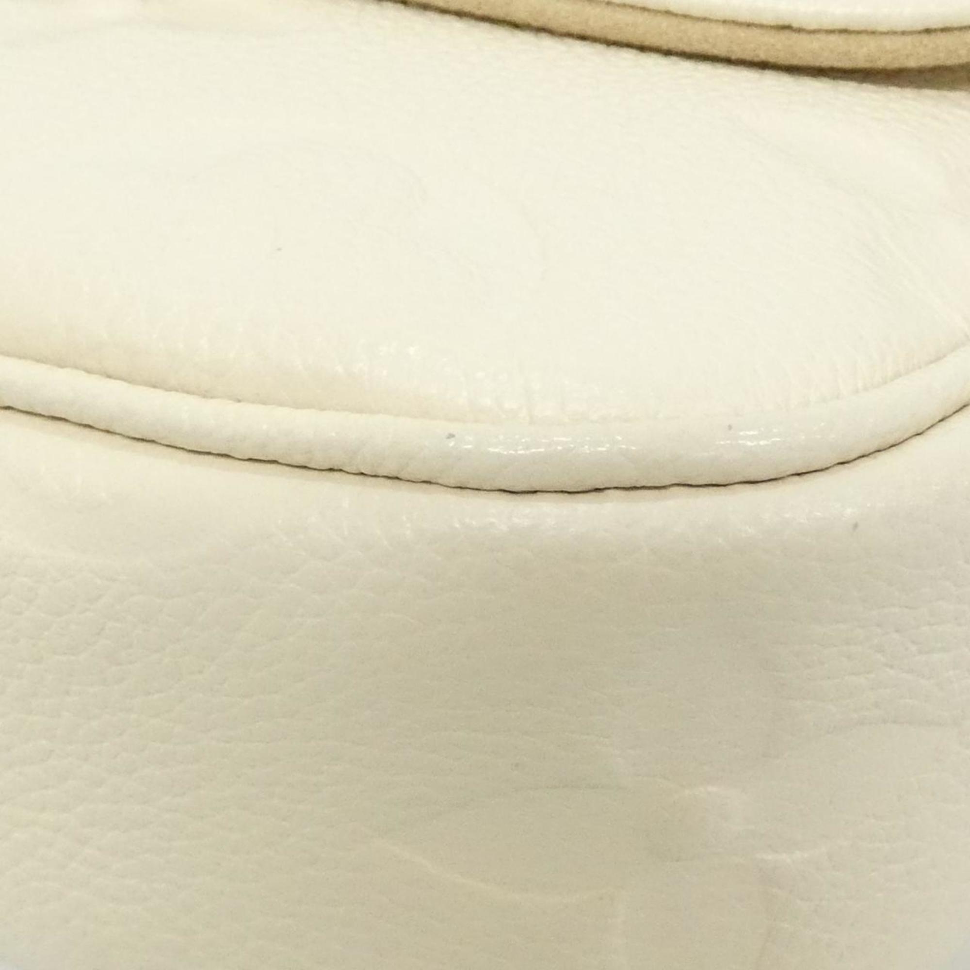 Louis Vuitton Cream Leather Shoulder Bag (Pre-Owned)