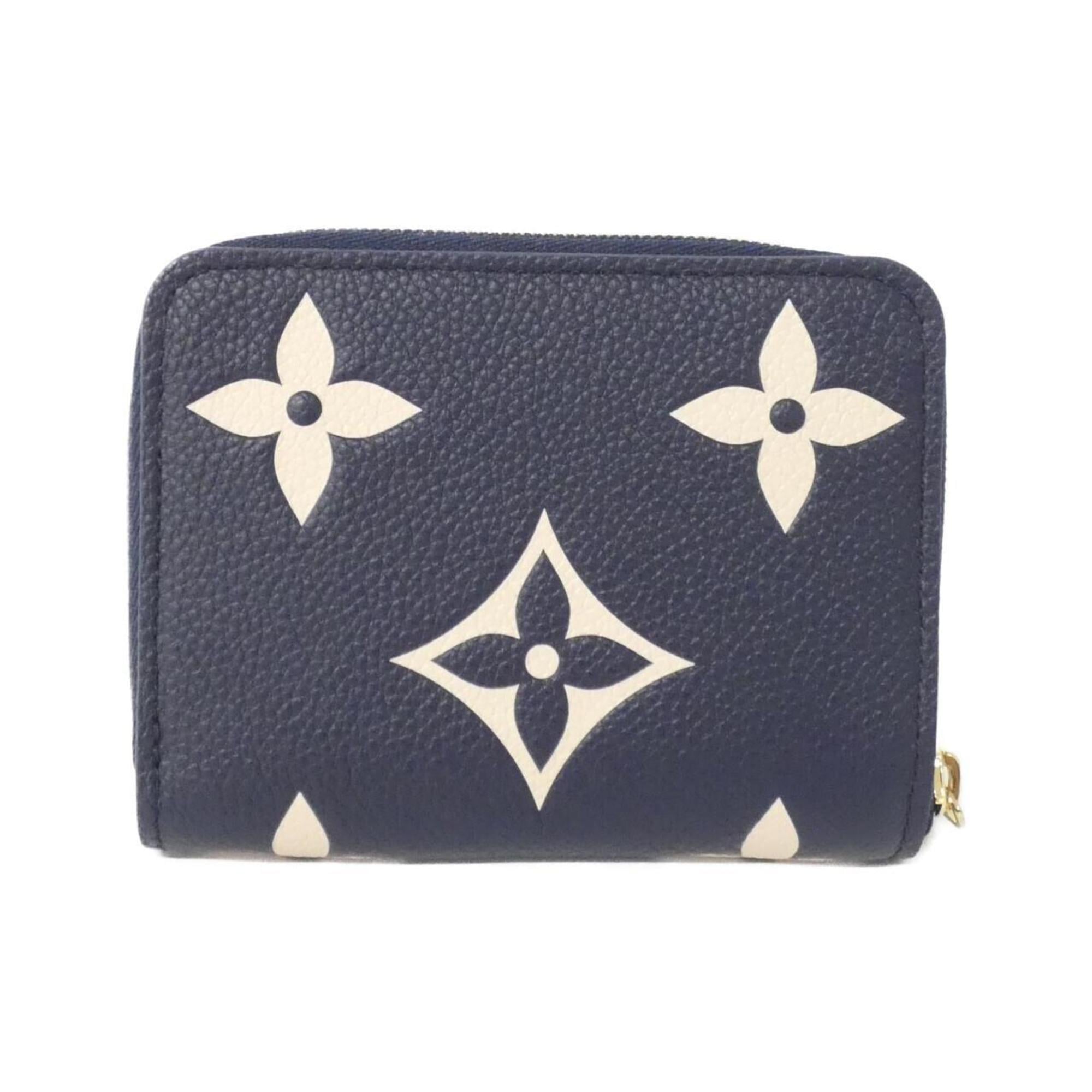 Louis Vuitton Bicolor Cream Monogram Navy Monogram Empreinte Leather Coin Purse/Coin Case (Pre-Owned)