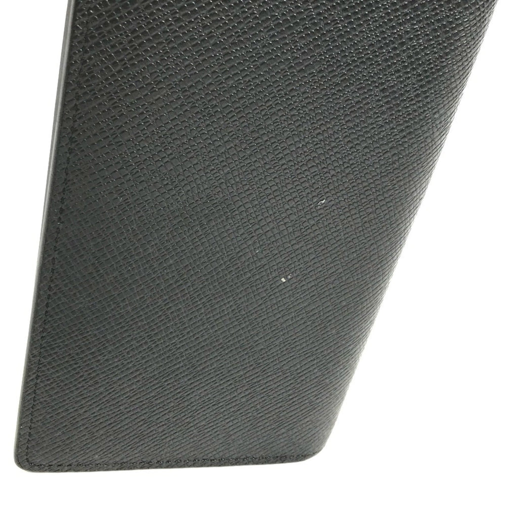 Louis Vuitton Taiga Ardoise Black Taiga Leather Long Wallet (Bi-Fold) (Pre-Owned)