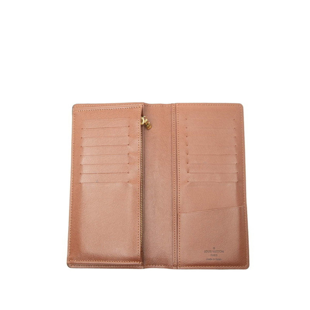 Louis Vuitton Brown Pvc Leather Long Wallet (Bi-Fold) (Pre-Owned)