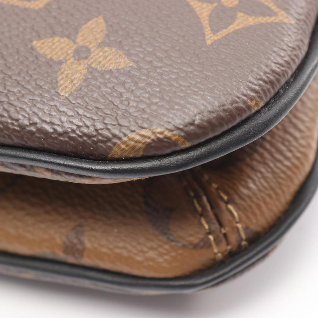 Louis Vuitton Brown Coated Canvas Monogram Reverse Pvc Leather Shoulder Bag (Pre-Owned)