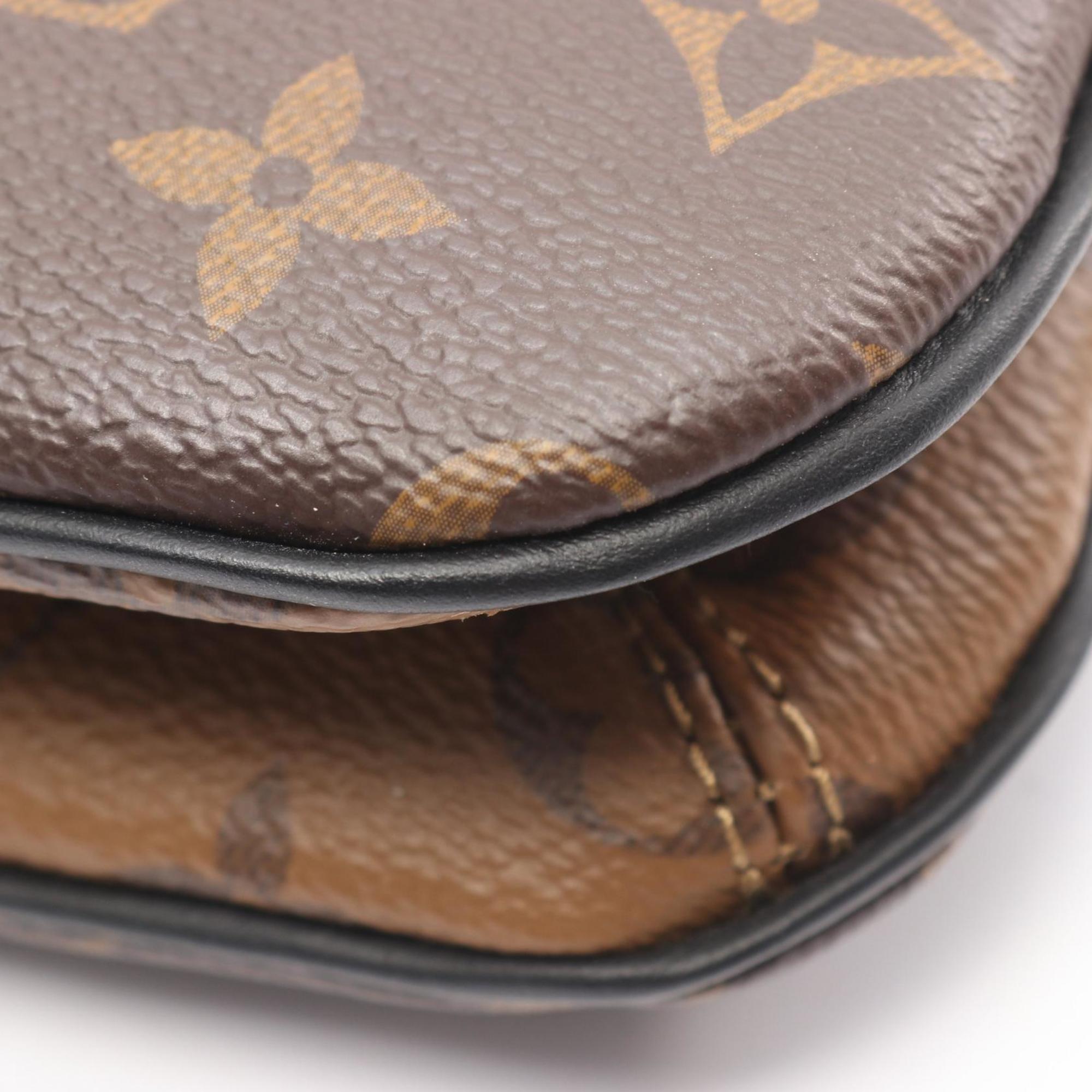 Louis Vuitton Brown Coated Canvas Monogram Reverse Pvc Leather Shoulder Bag (Pre-Owned)