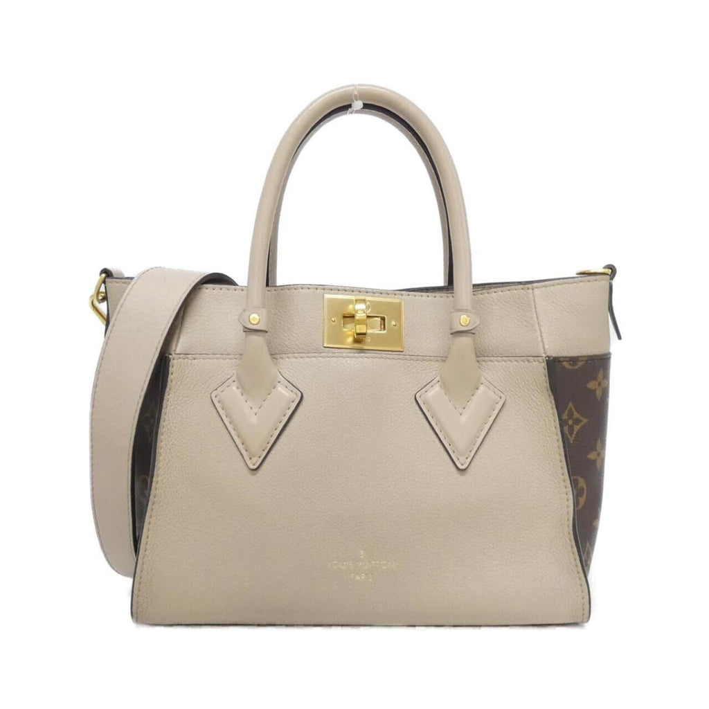 Louis Vuitton Grayish Coated Canvas Leather Handbag (Pre-Owned)