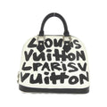 Louis Vuitton Black White Coated Canvas Handbag (Pre-Owned)