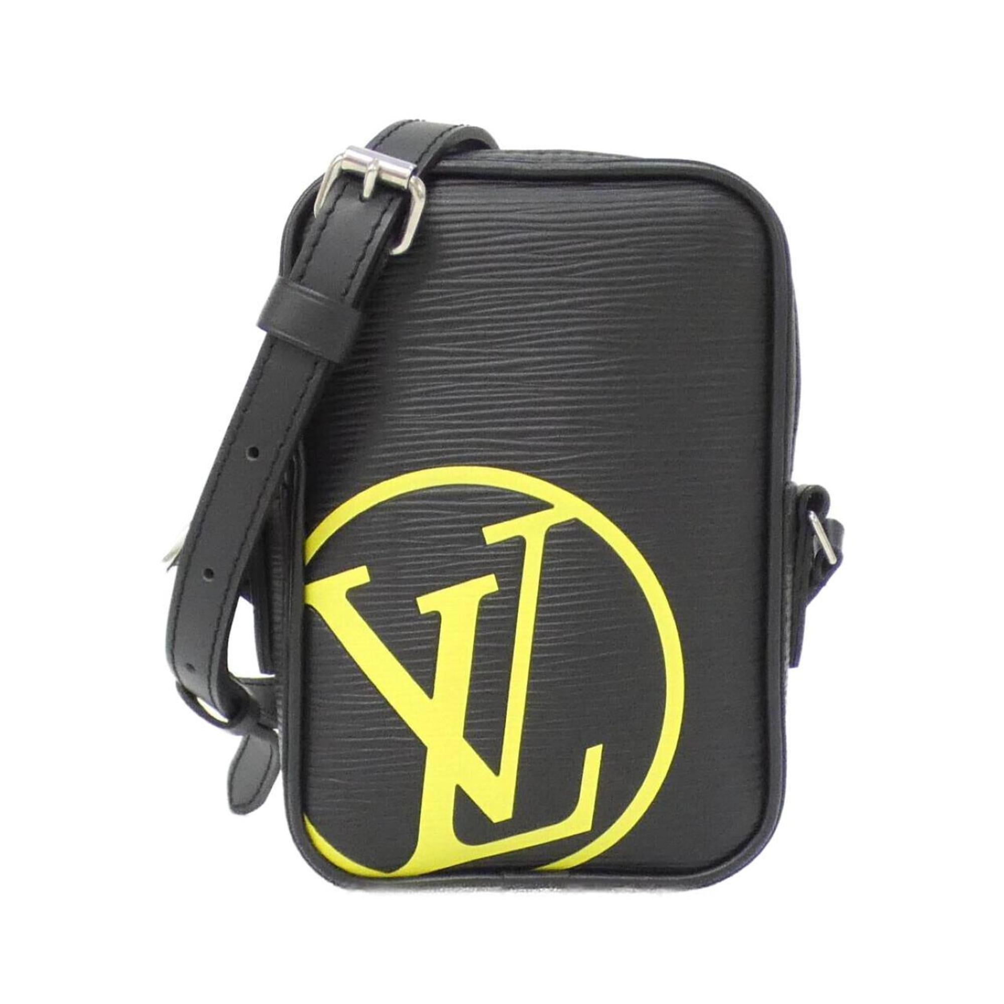 Louis Vuitton Black Jaune Leather Shoulder Bag (Pre-Owned)