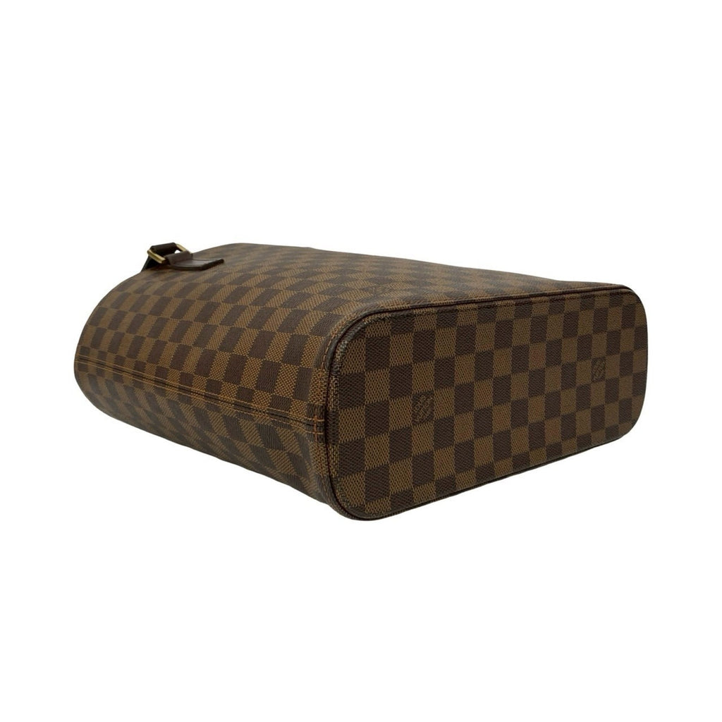 Louis Vuitton Brown Leather Pvc Handbag Tote Bag (Pre-Owned)