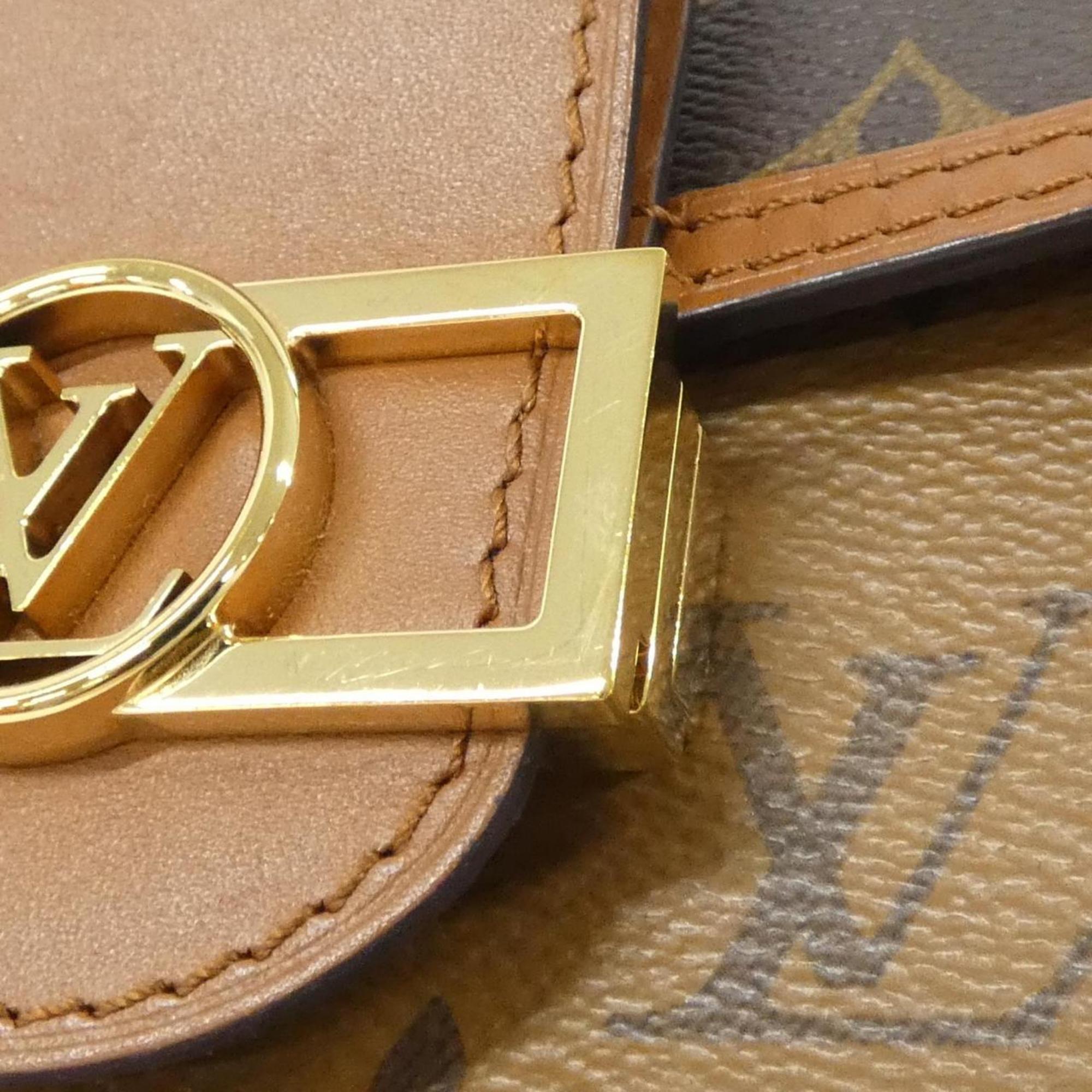 Louis Vuitton Marron Monogram Reverse Monogram Reverse Shoulder Bag (Pre-Owned)