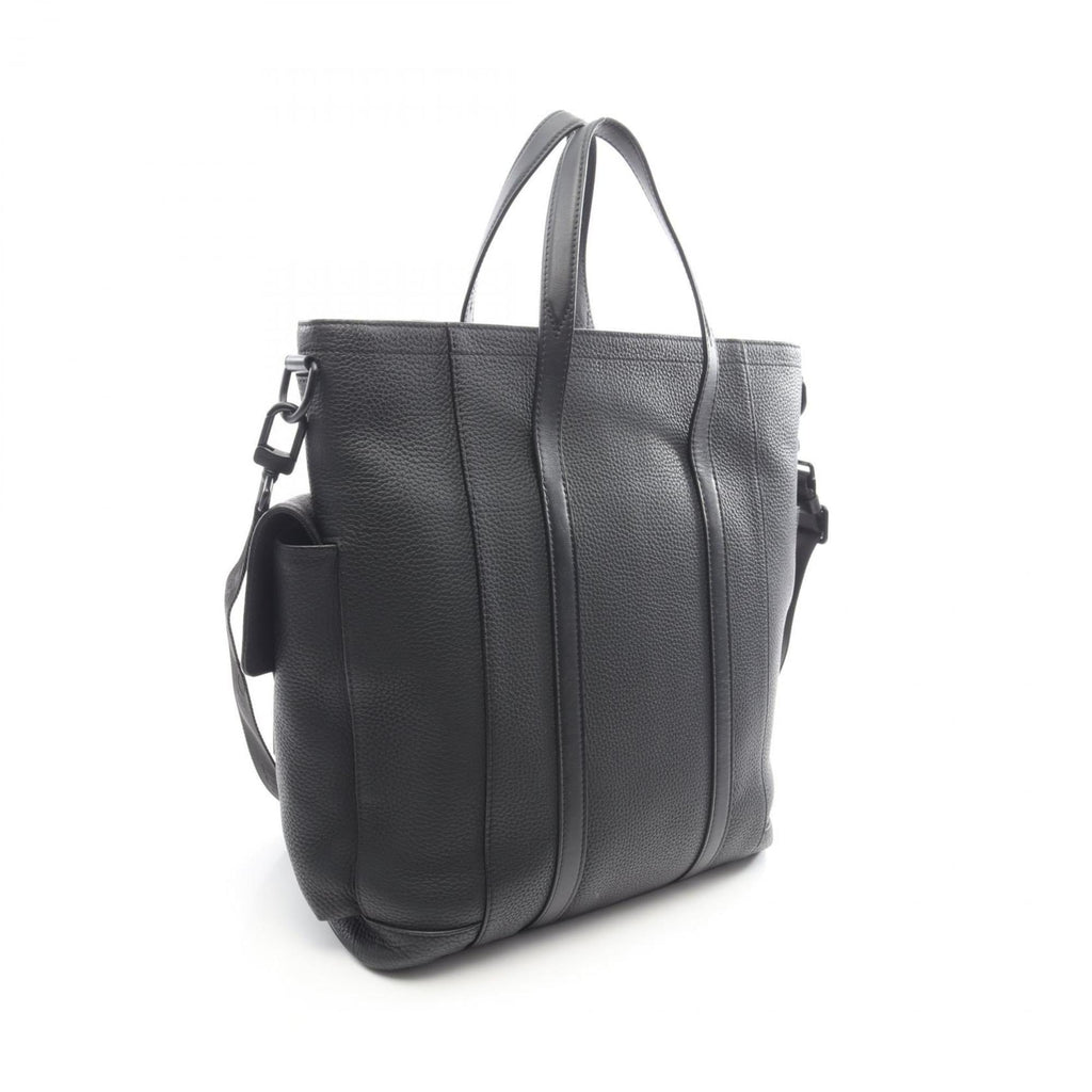 Louis Vuitton Black Leather Tote Bag (Pre-Owned)