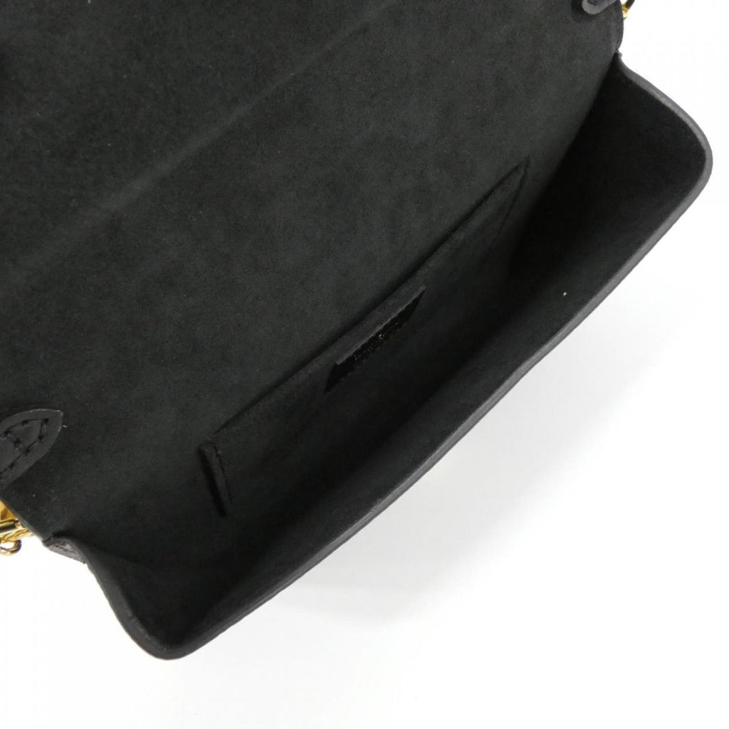 Louis Vuitton Black Brown Coated Canvas Leather Shoulder Bag (Pre-Owned)