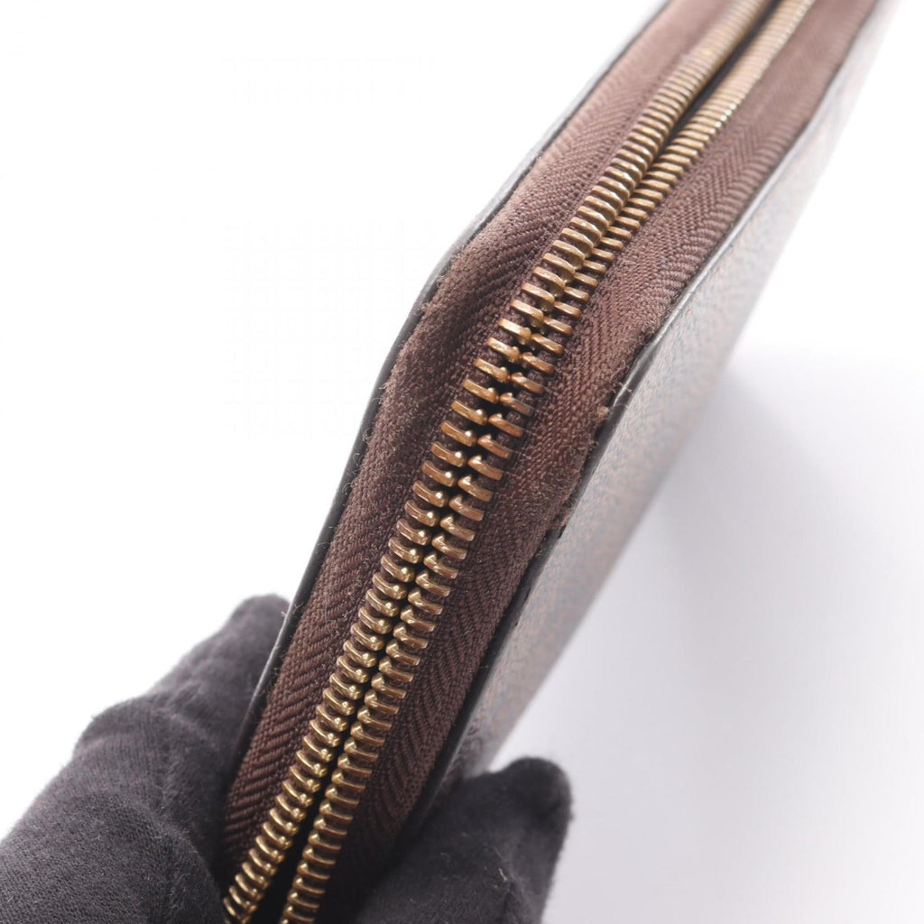 Louis Vuitton Brown Ebene Damier Canvas Pvc Long Wallet (Bi-Fold) (Pre-Owned)