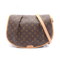 Louis Vuitton Brown Monogram Coated Canvas Leather Handbag Shoulder Bag (Pre-Owned)