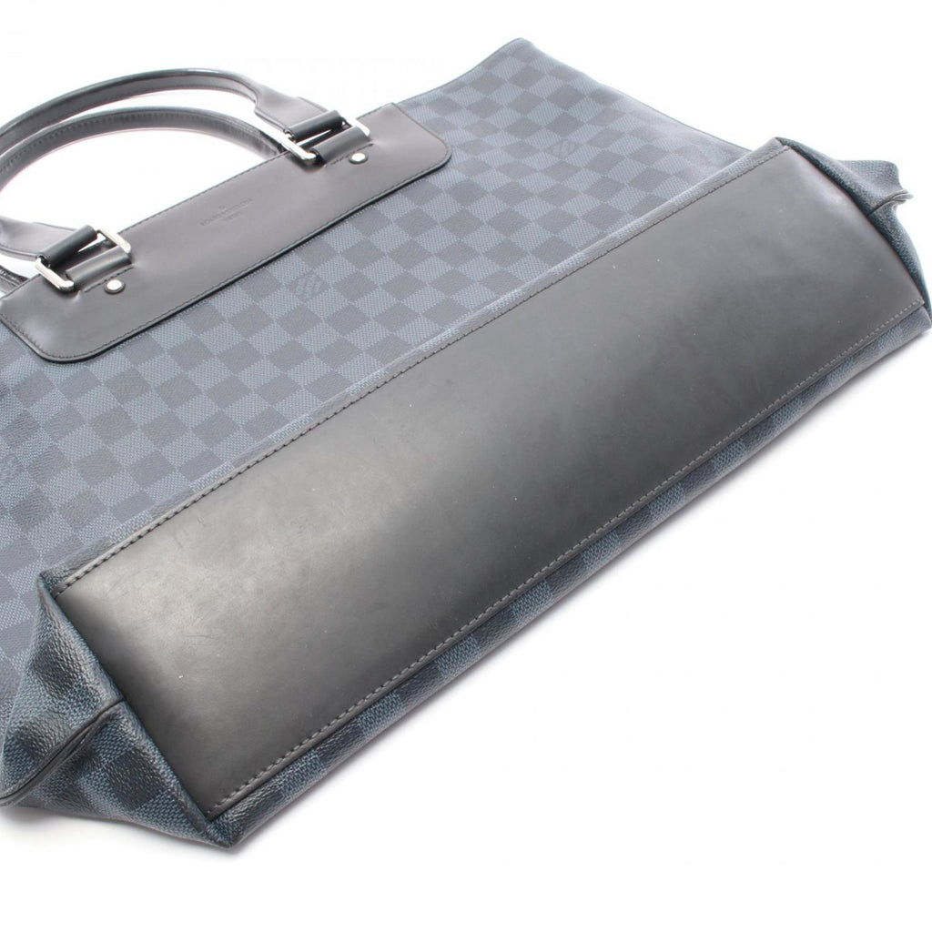 Louis Vuitton Black Navy Coated Canvas Tote Bag (Pre-Owned)