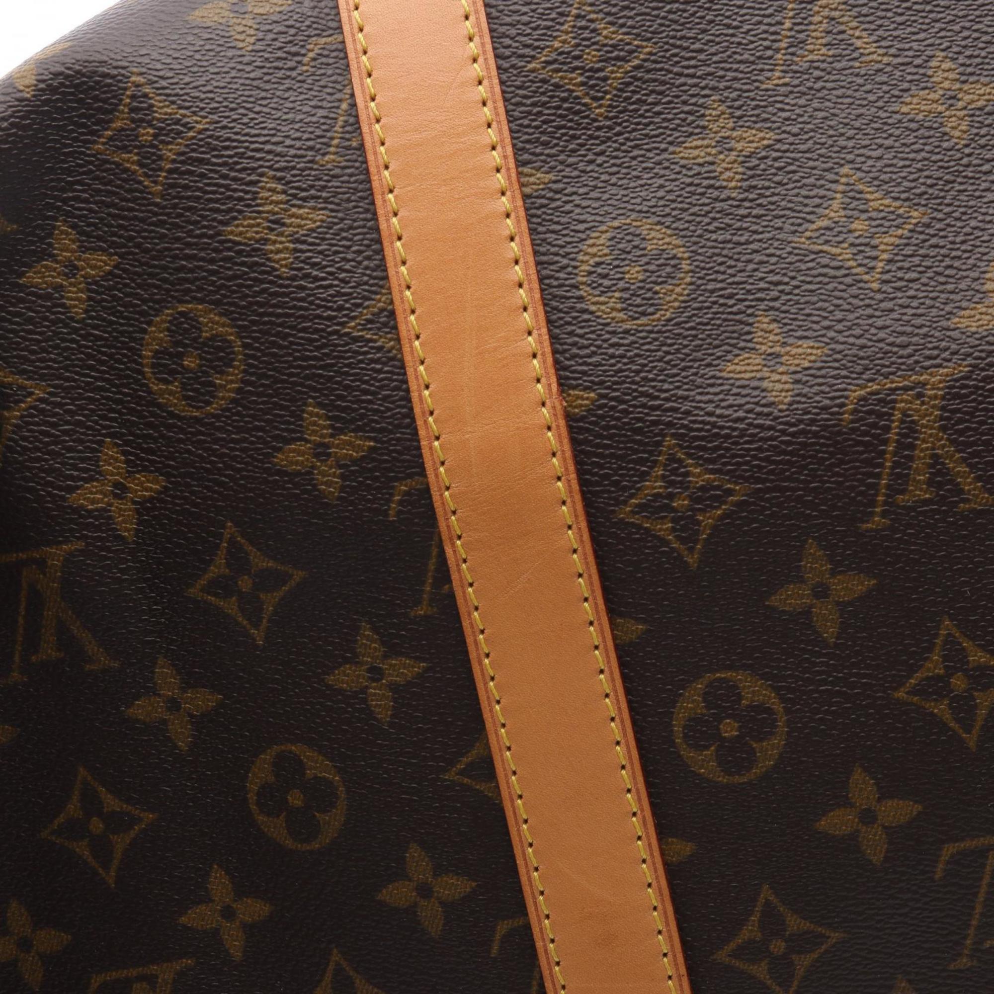 Louis Vuitton Brown Coated Canvas Pvc Monogram Leather Boston Bag (Pre-Owned)
