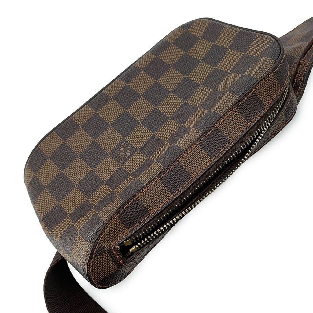 Louis Vuitton Damier Brown Damier Canvas Ebene Red Color Shoulder Bag Sling Bag (Pre-Owned)