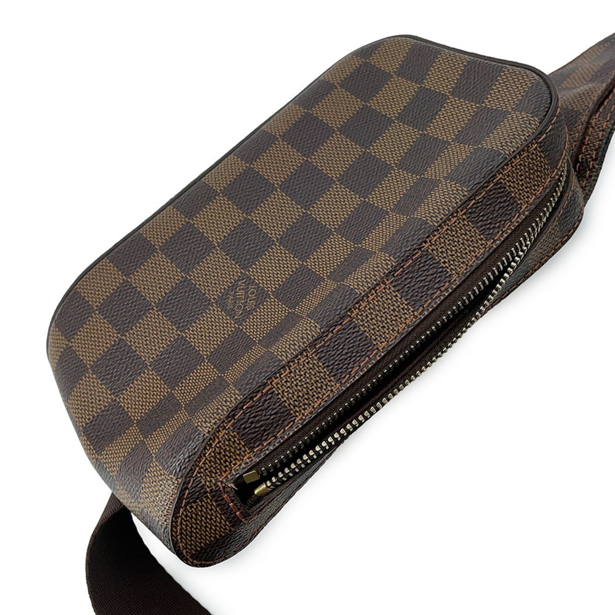 Louis Vuitton Damier Brown Damier Canvas Ebene Red Color Shoulder Bag Sling Bag (Pre-Owned)