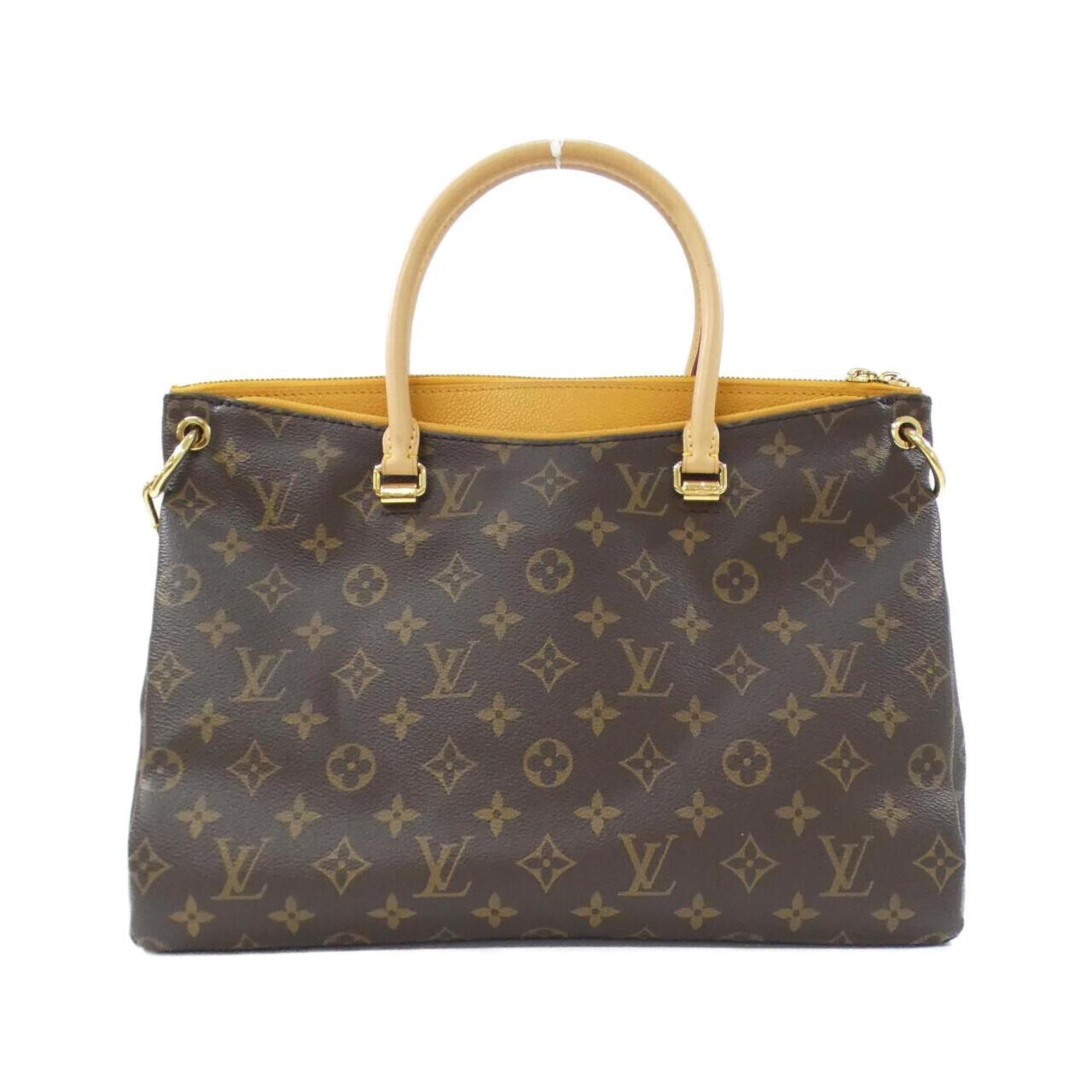 Louis Vuitton Marron Saffron Coated Canvas Leather Handbag (Pre-Owned)