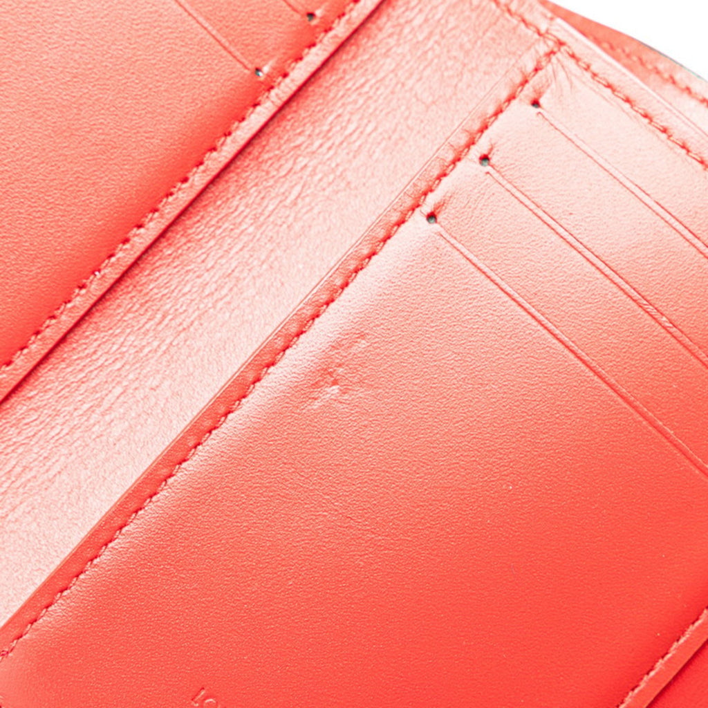 Louis Vuitton Cerise Monogram Red Color Leather Bill Wallet (Tri-Fold) (Pre-Owned)
