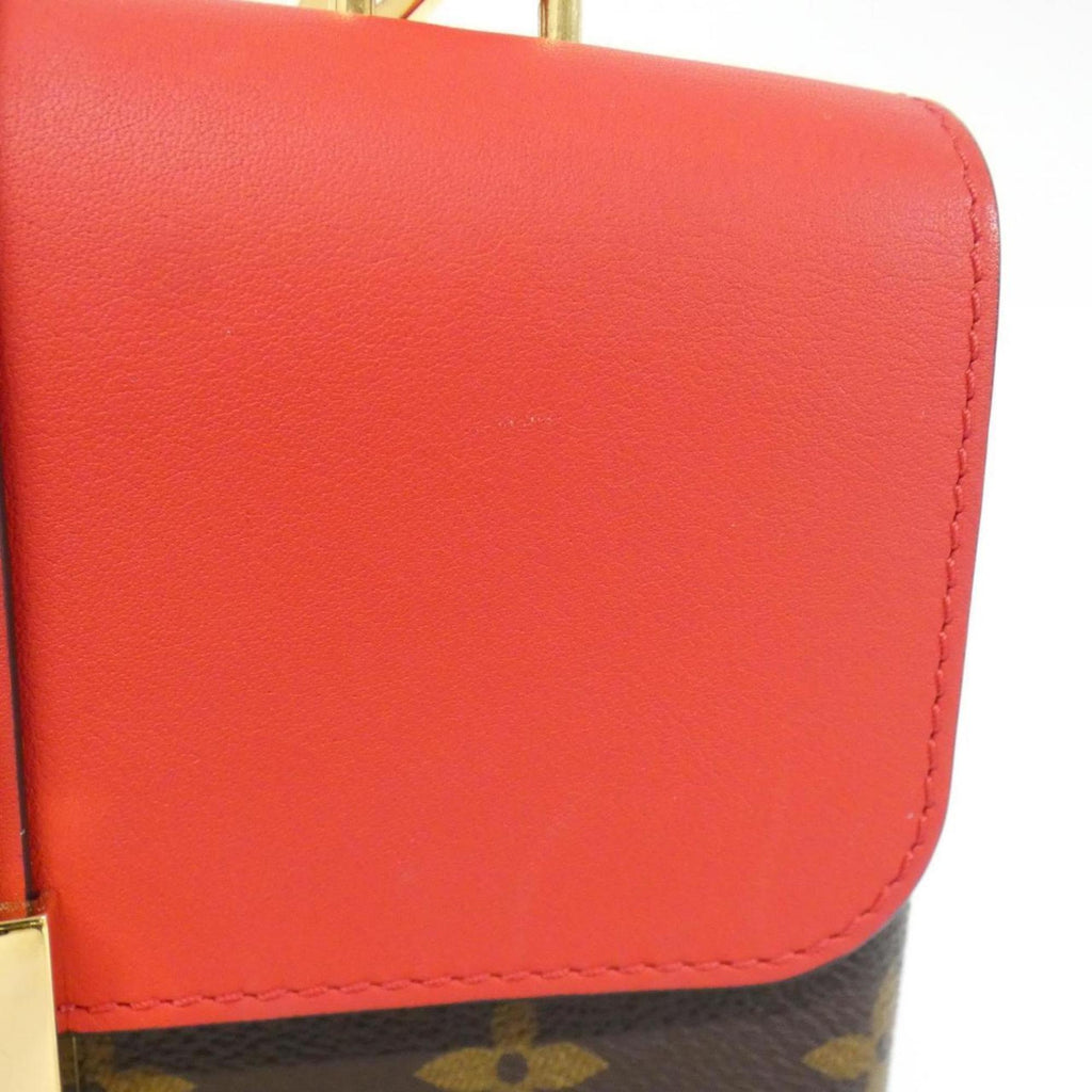 Louis Vuitton Brown Coquelicots Coated Canvas Leather Handbag (Pre-Owned)