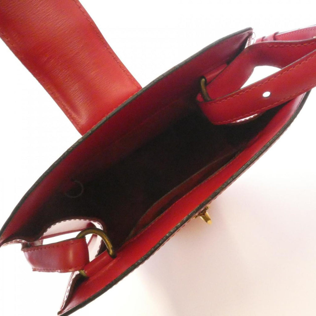 Louis Vuitton Red Color Leather Shoulder Bag (Pre-Owned)