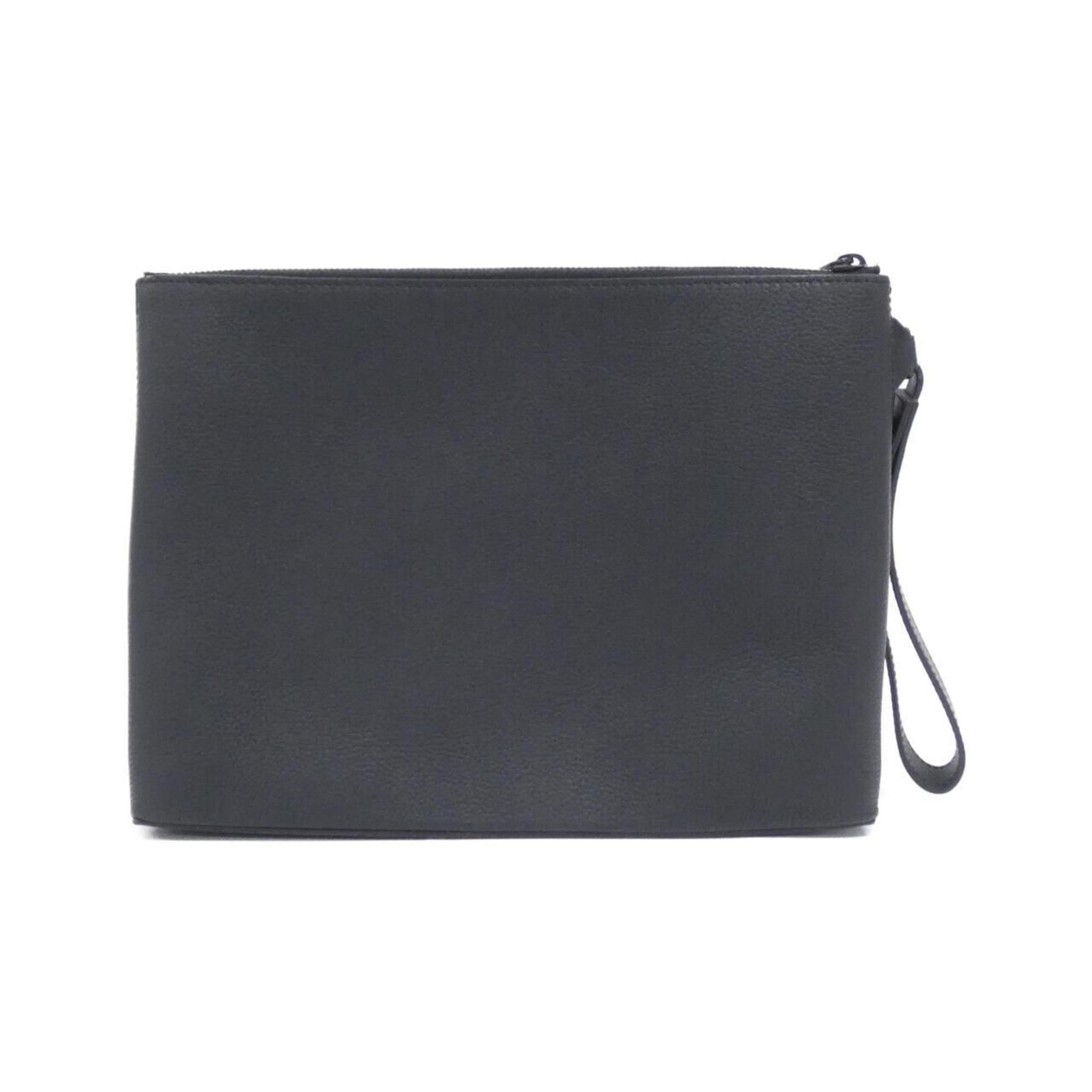 Louis Vuitton Black Leather Handbag Pouch (Pre-Owned)